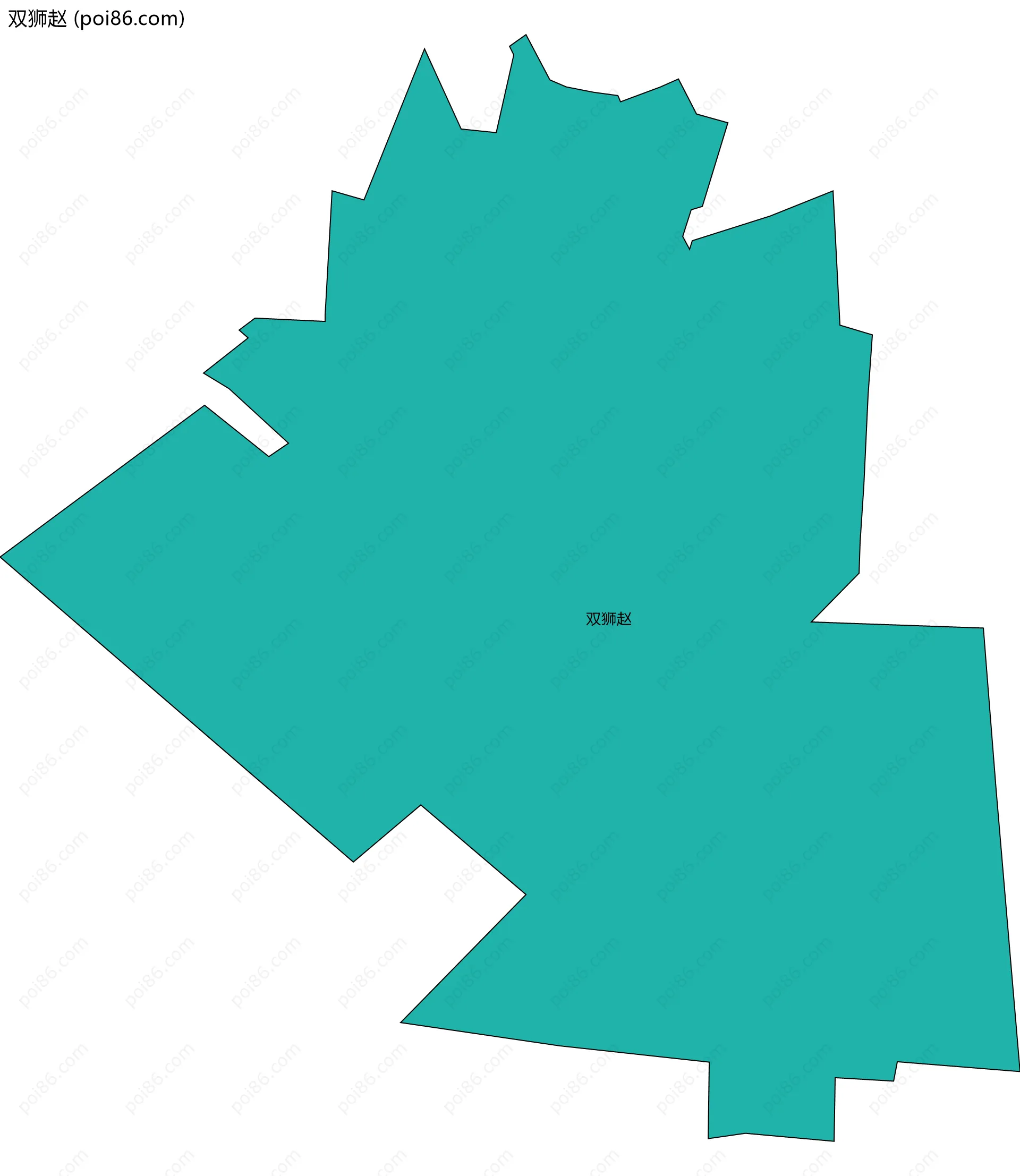 双狮赵边界地图