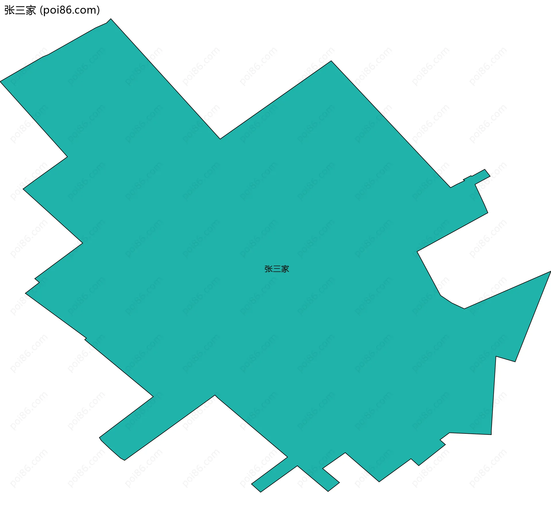 张三家边界地图