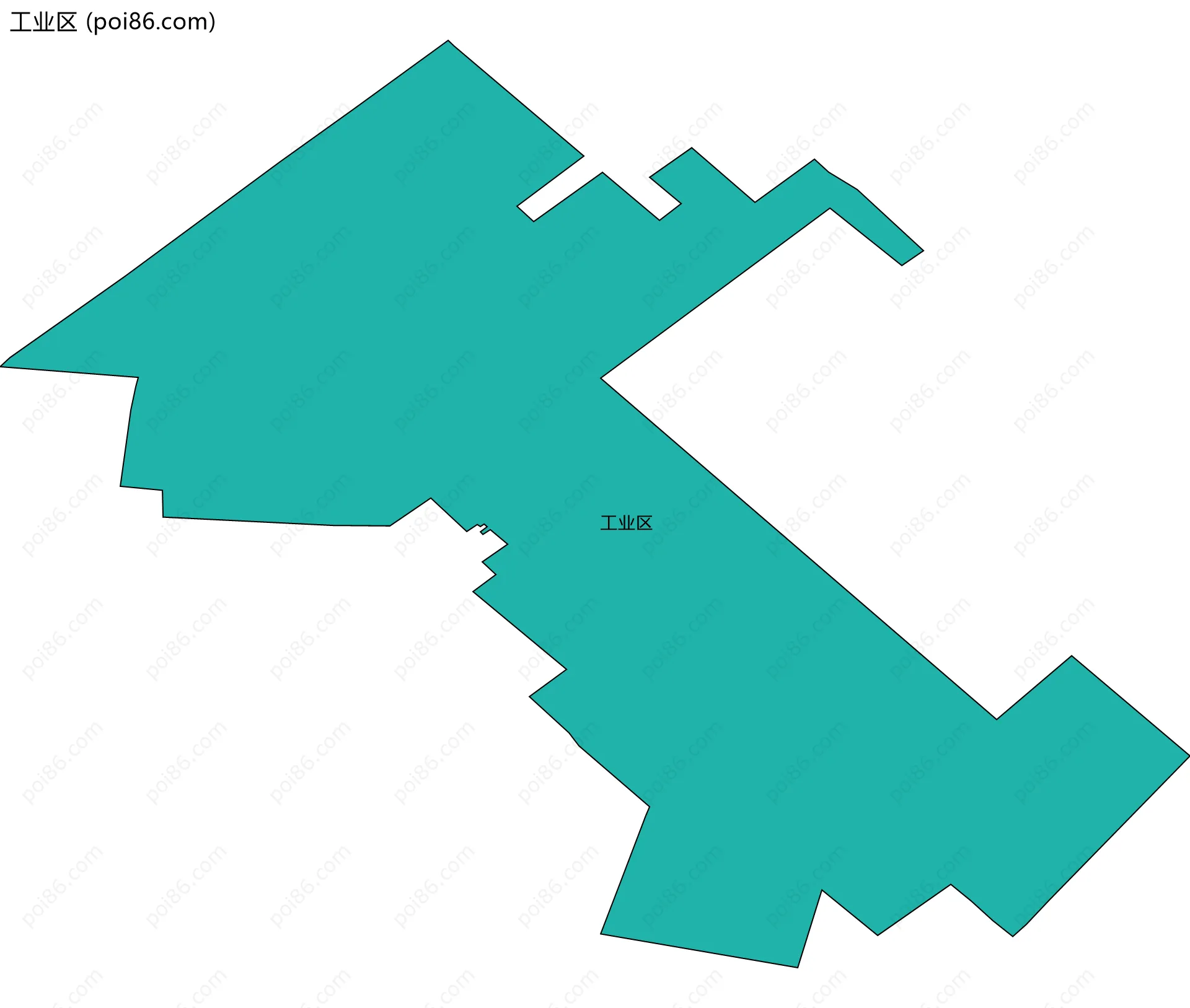 工业区边界地图