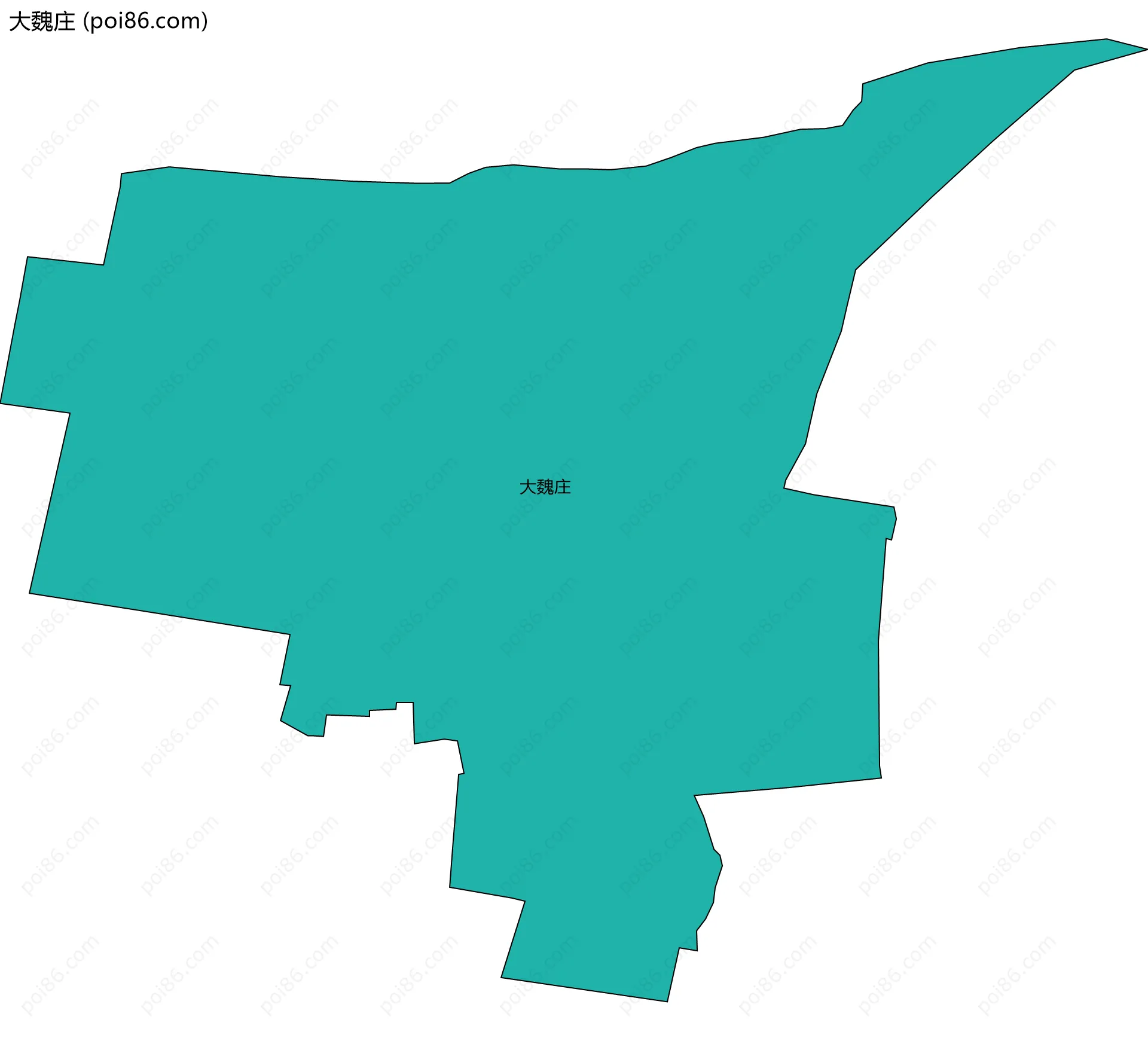 大魏庄边界地图