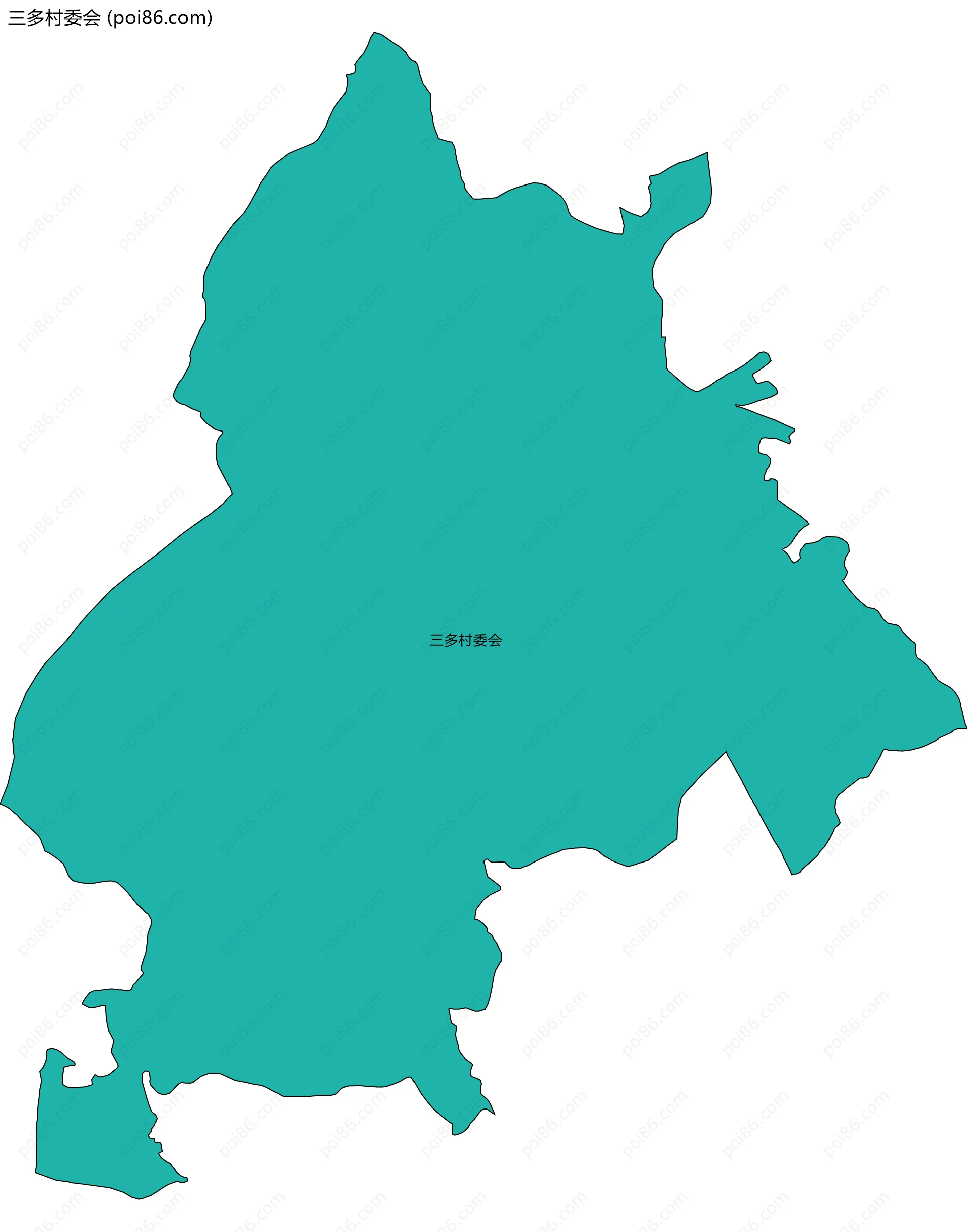 三多村委会边界地图