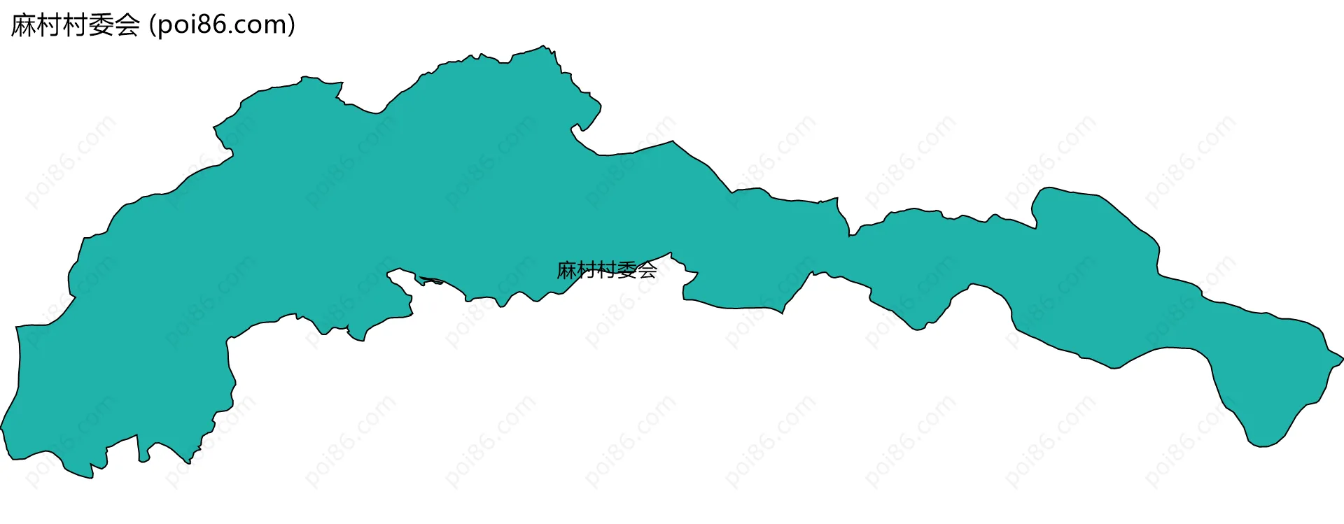 麻村村委会边界地图