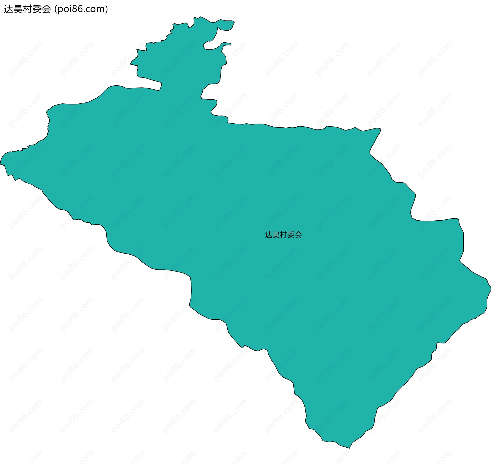 达昊村委会边界地图