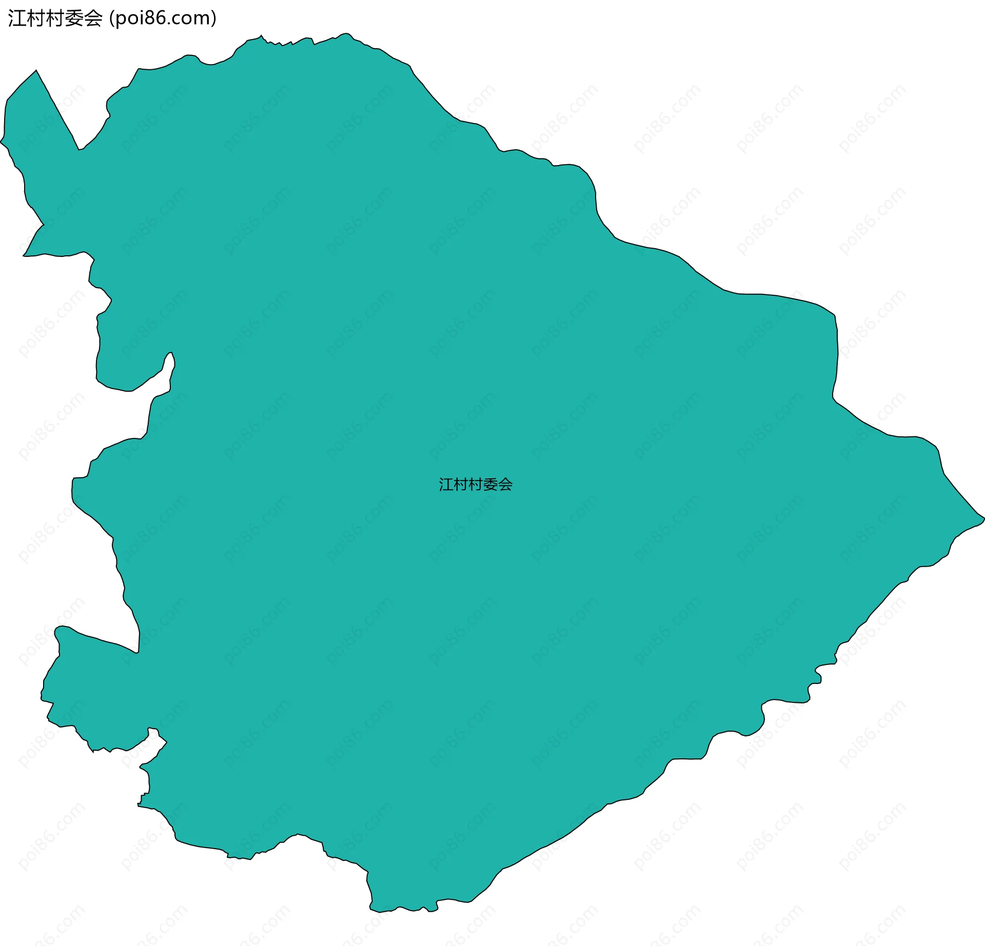 江村村委会边界地图