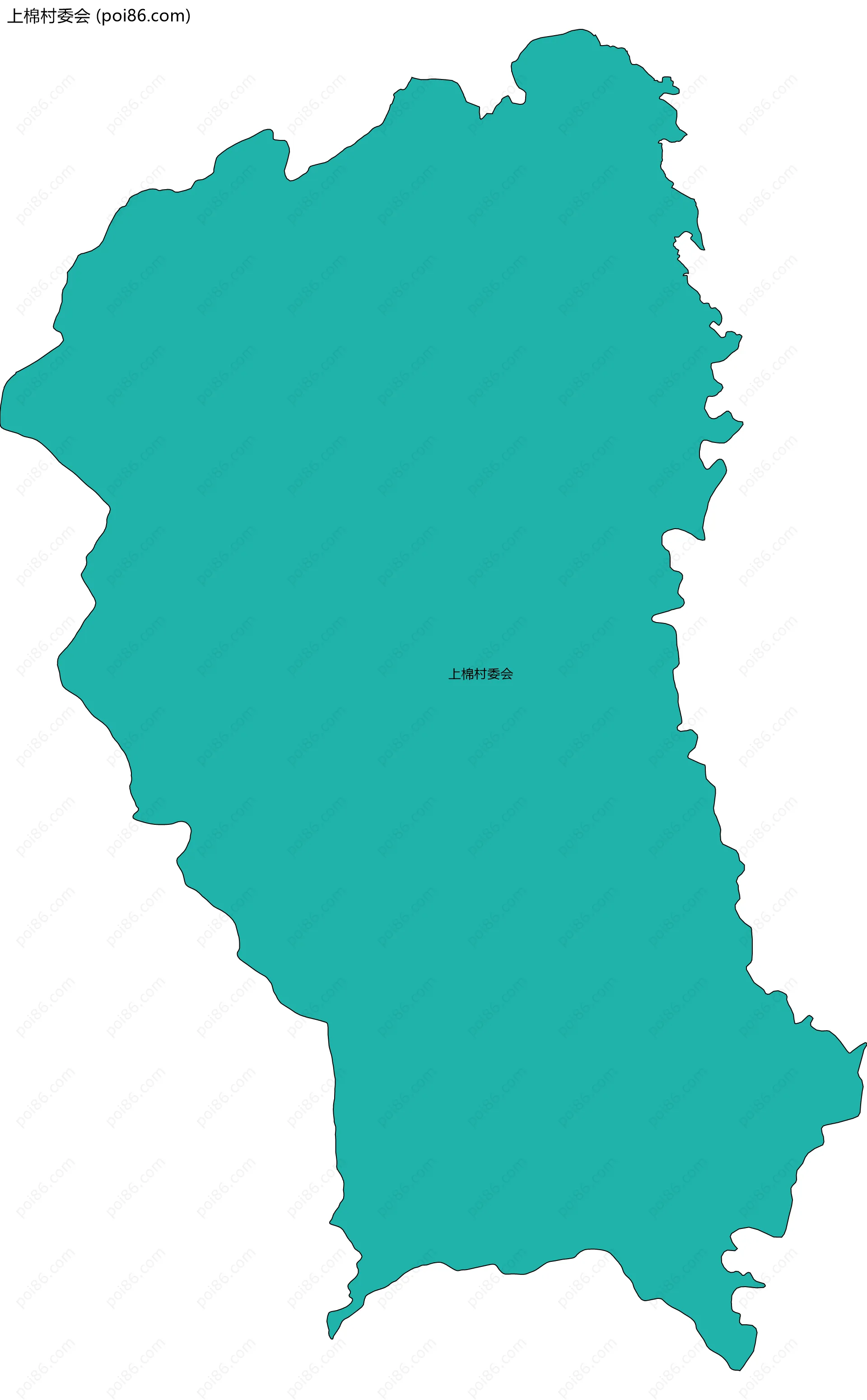上棉村委会边界地图