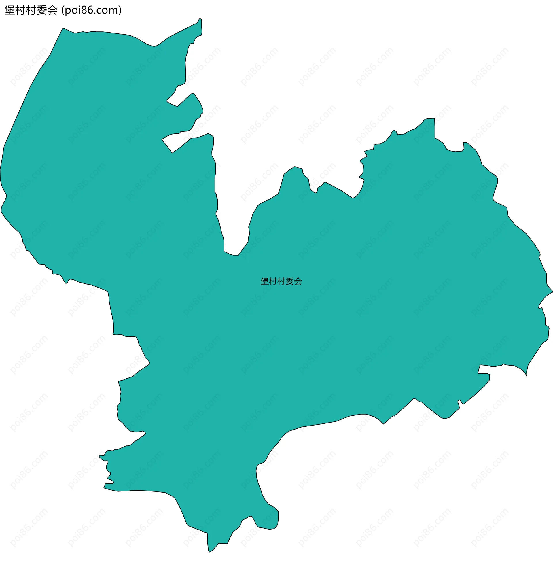 堡村村委会边界地图