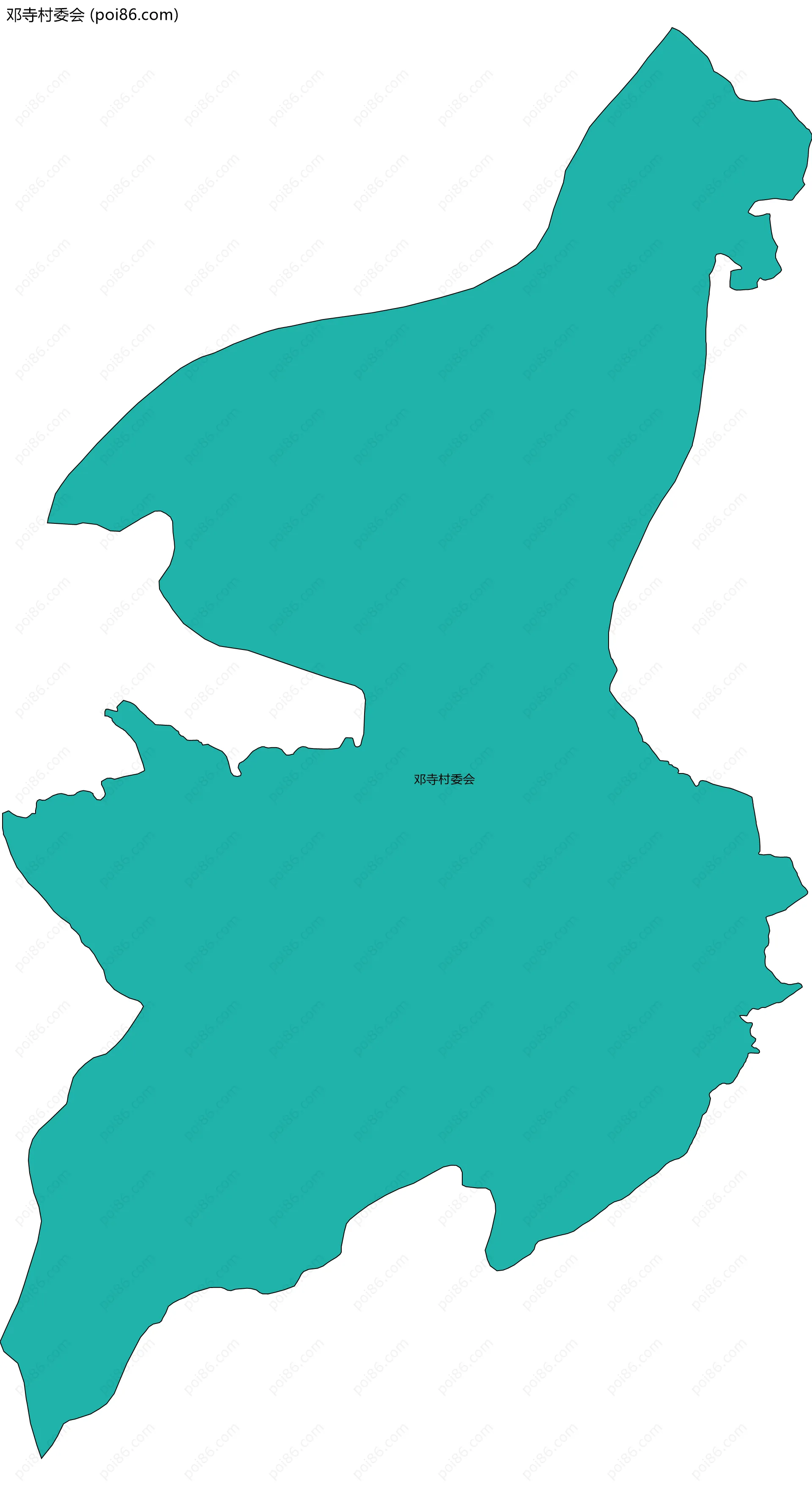 邓寺村委会边界地图