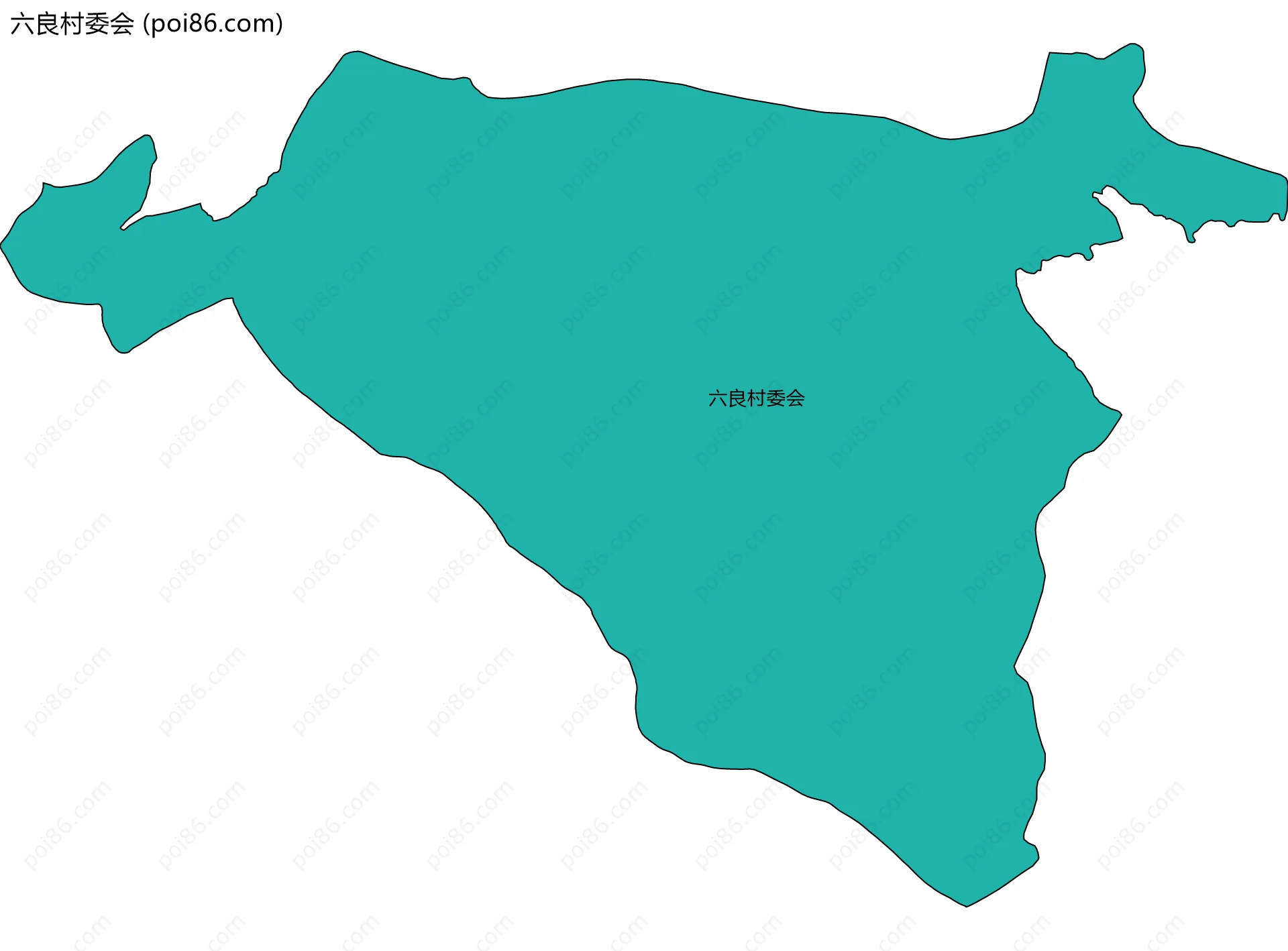 六良村委会边界地图