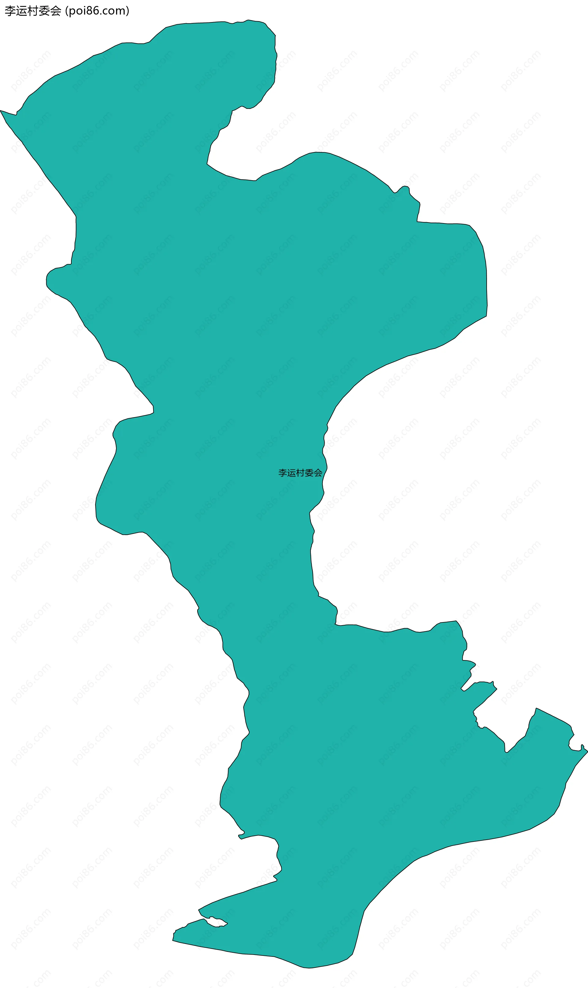 李运村委会边界地图