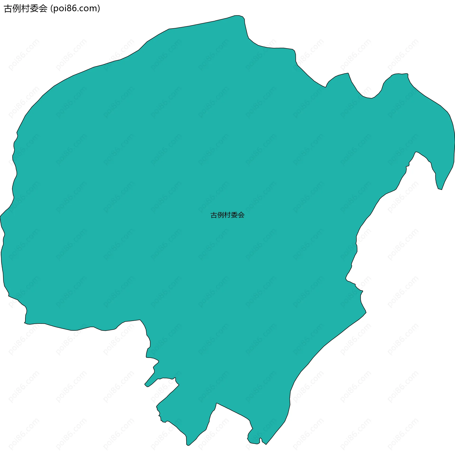 古例村委会边界地图