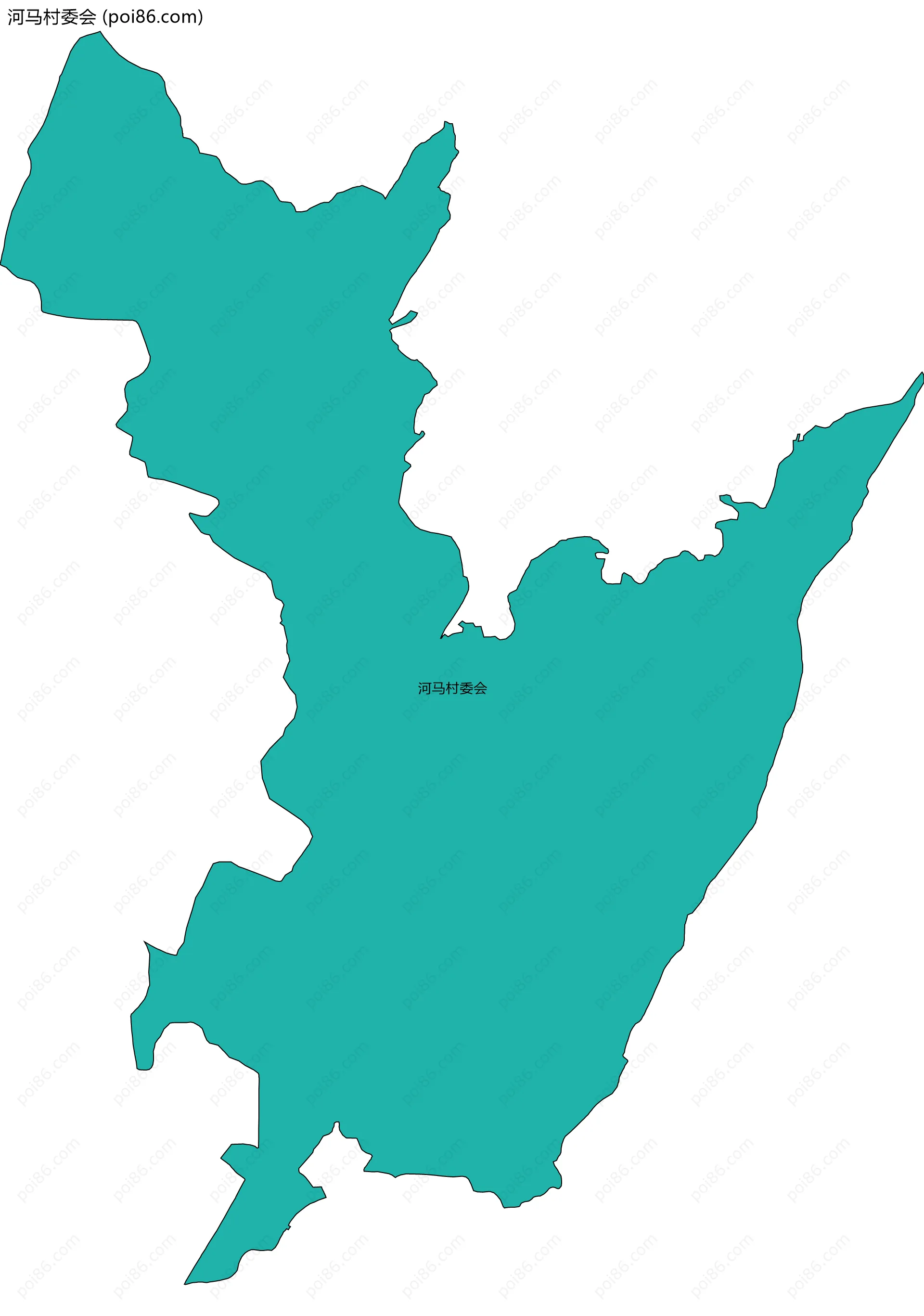 河马村委会边界地图