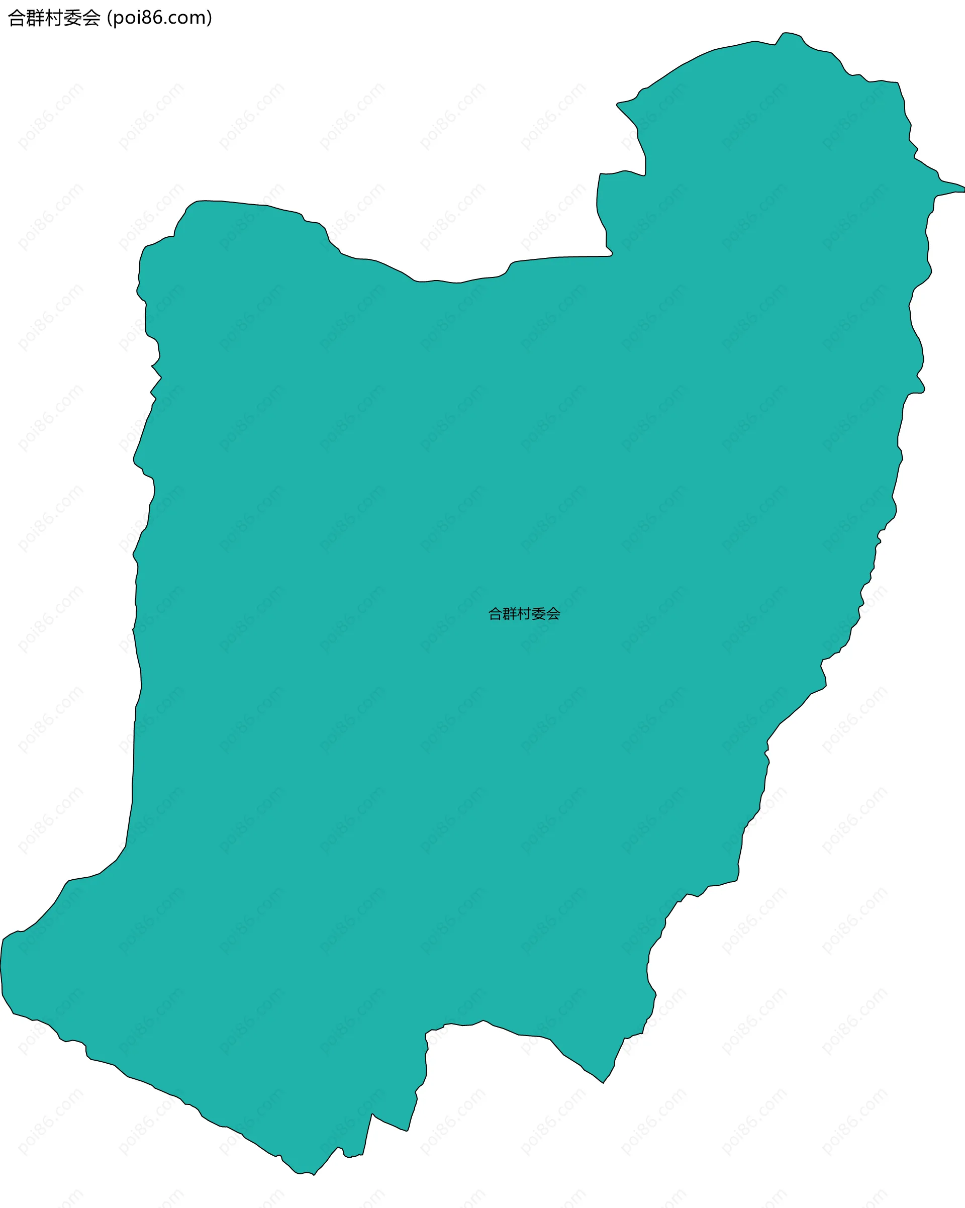 合群村委会边界地图