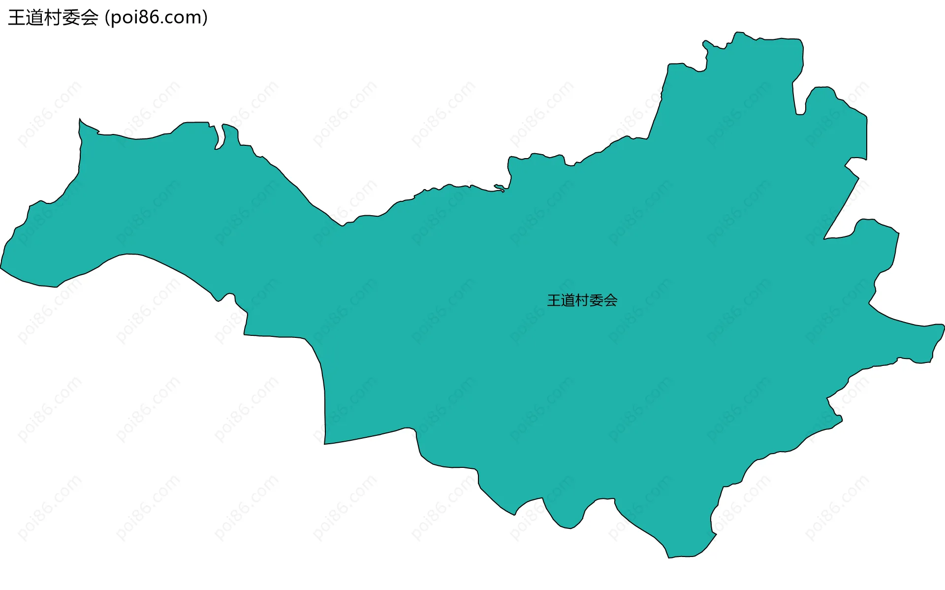 王道村委会边界地图