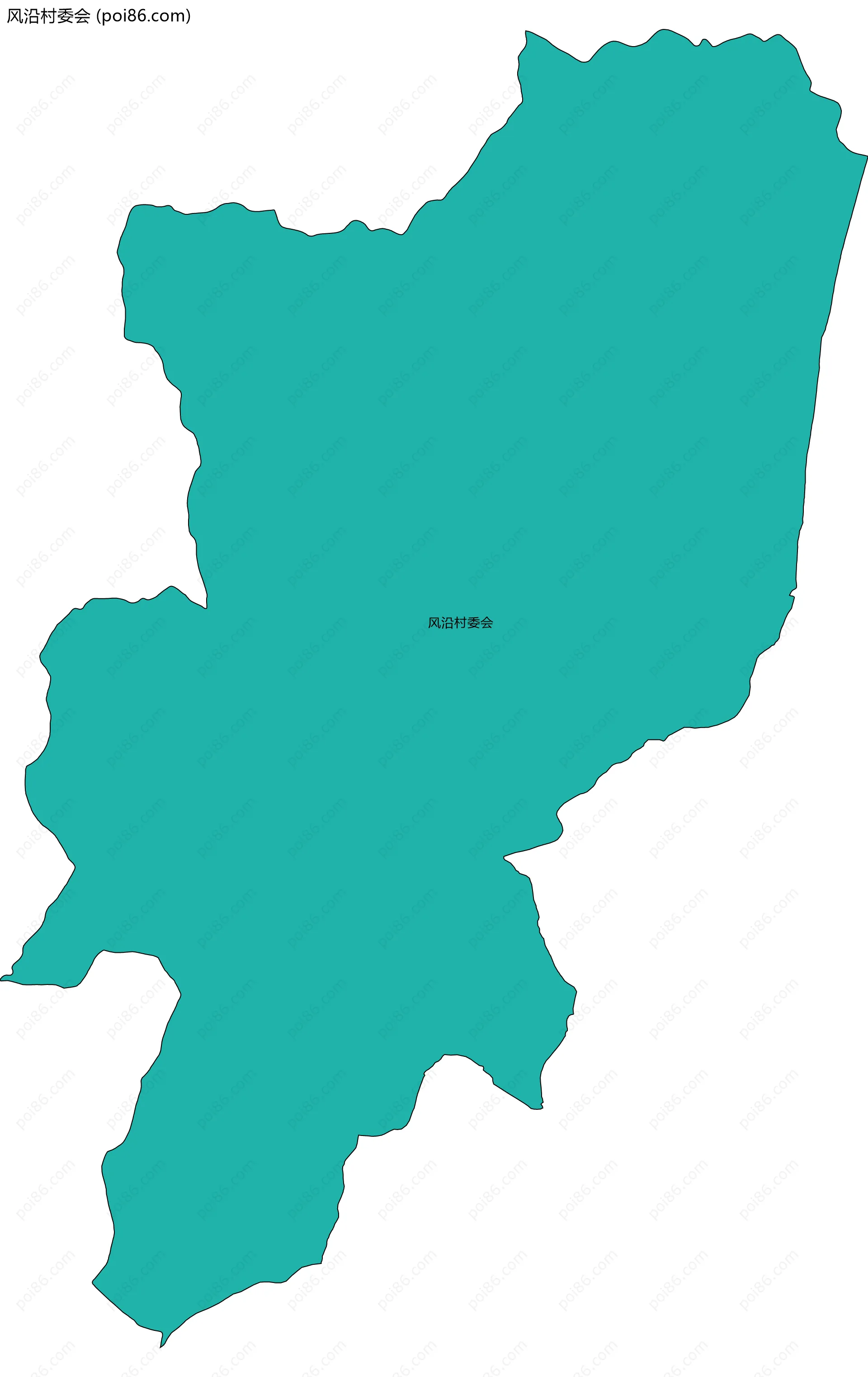 风沿村委会边界地图