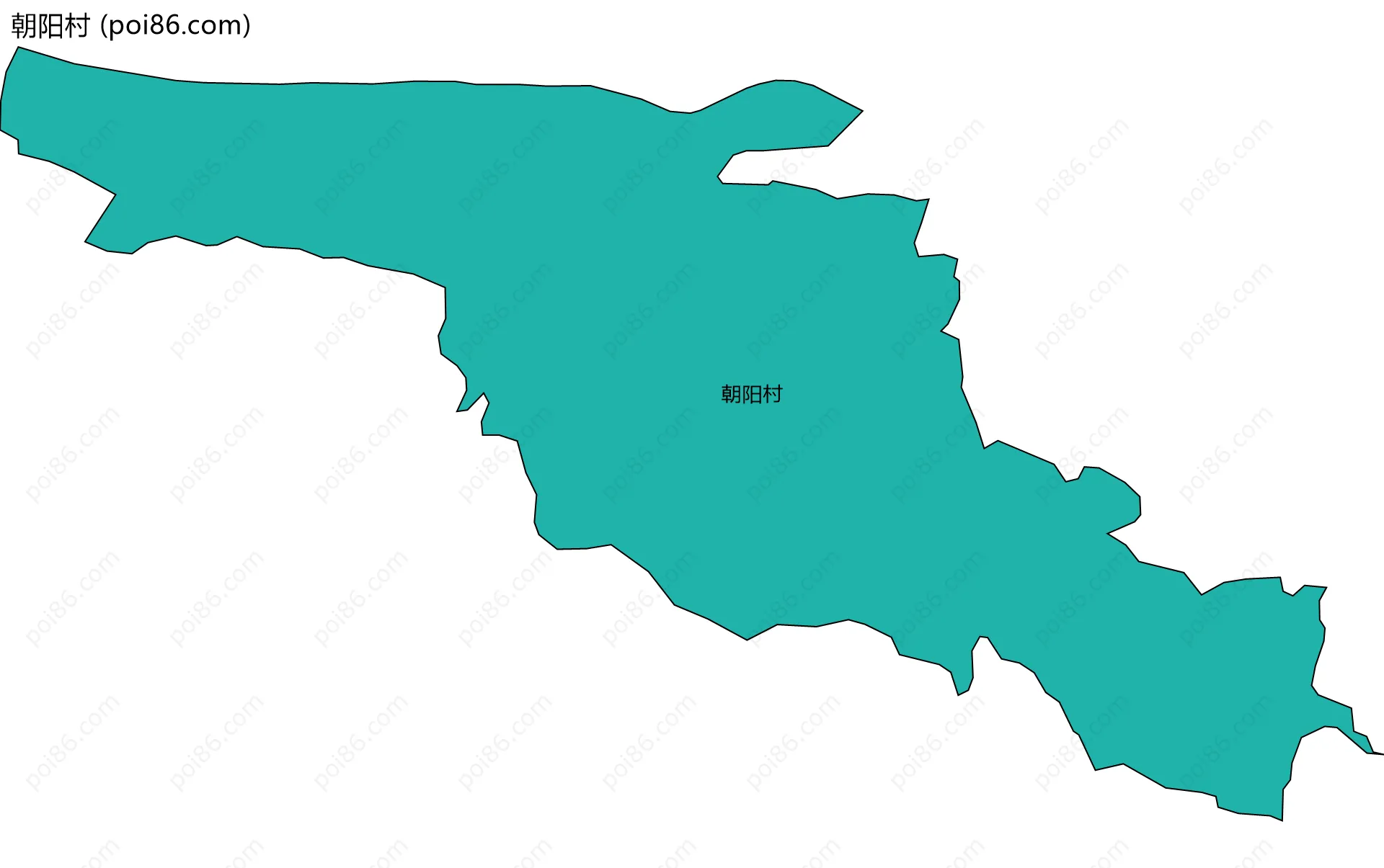 朝阳村边界地图