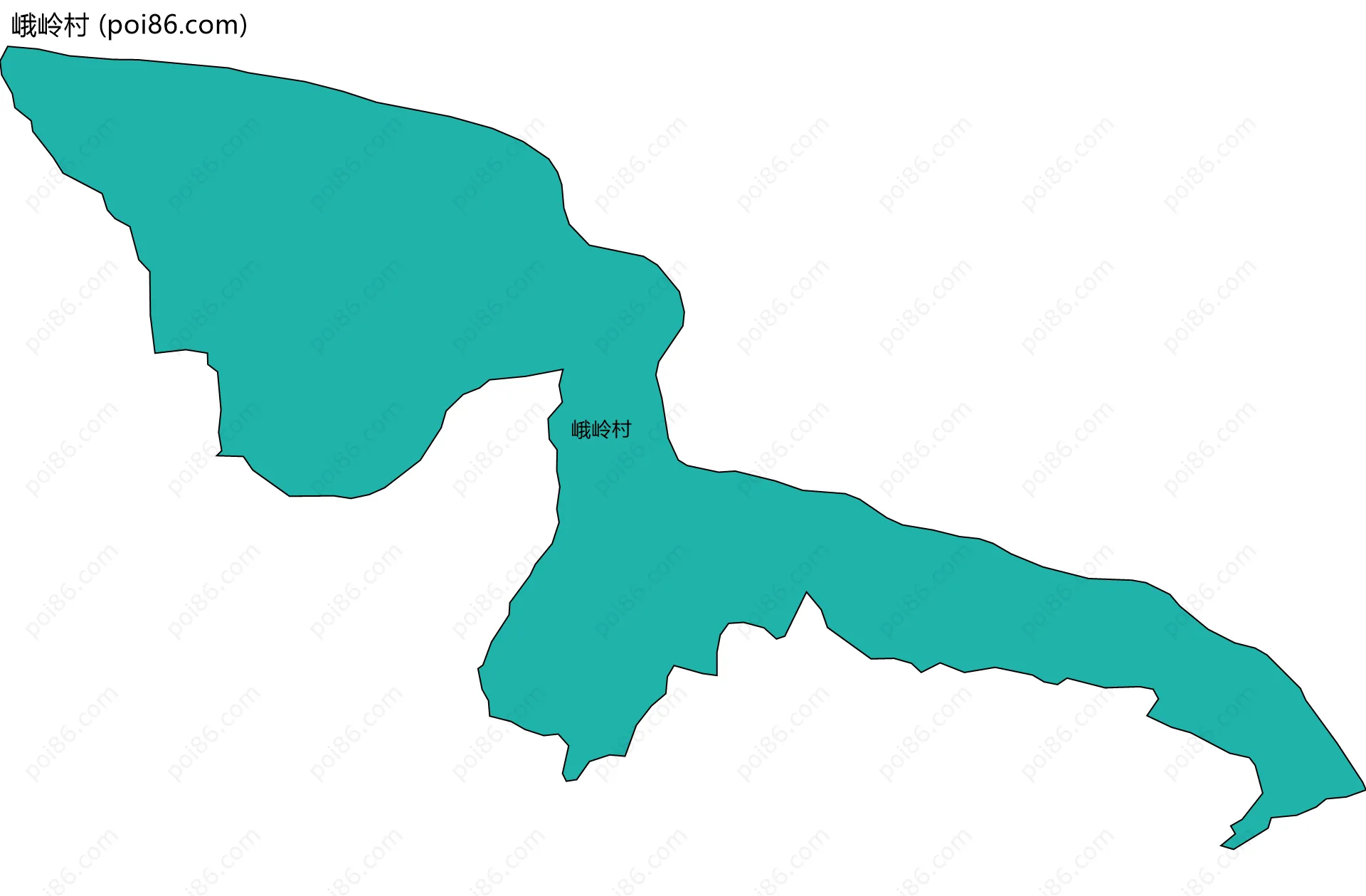 峨岭村边界地图