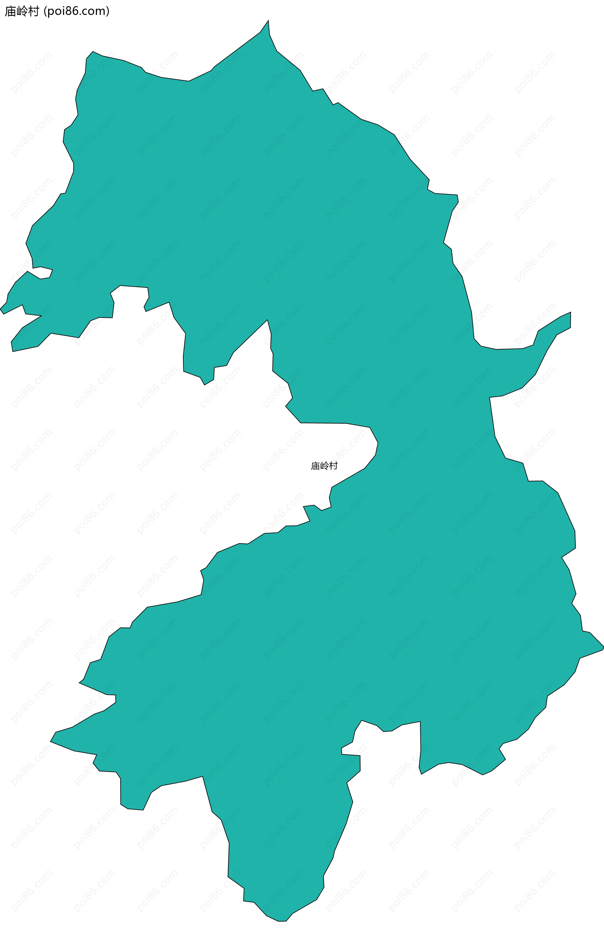 庙岭村边界地图