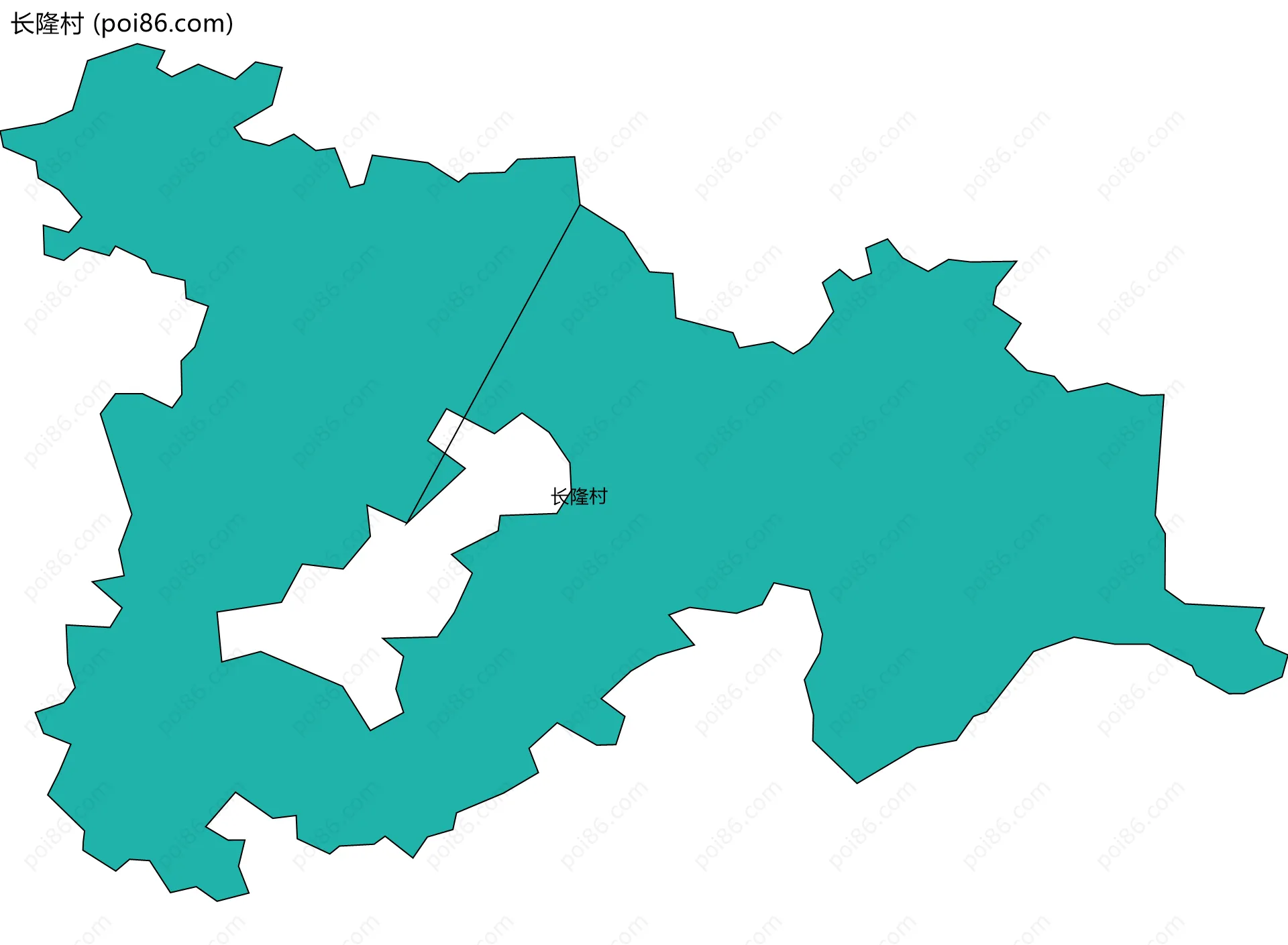 长隆村边界地图