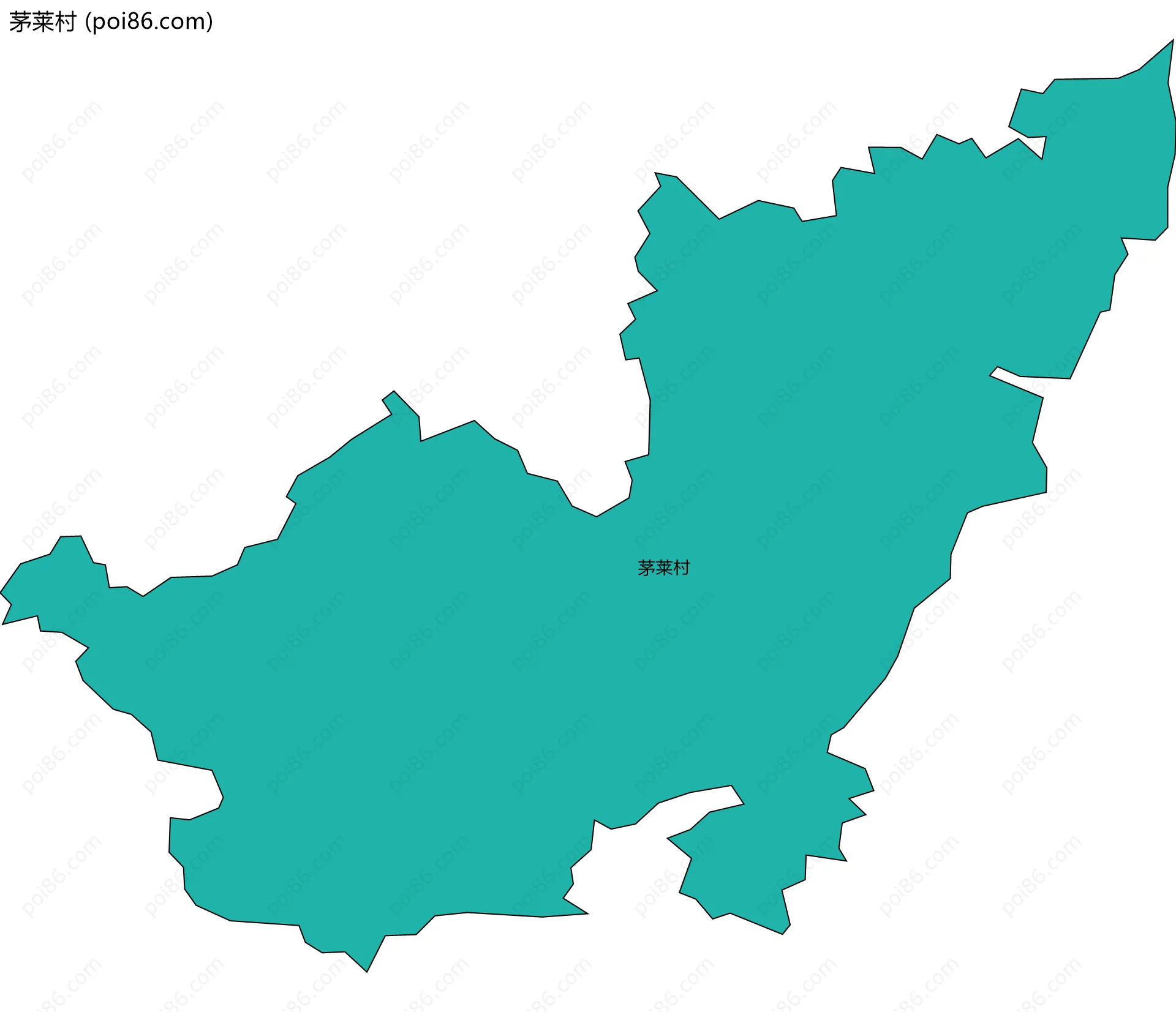 茅莱村边界地图