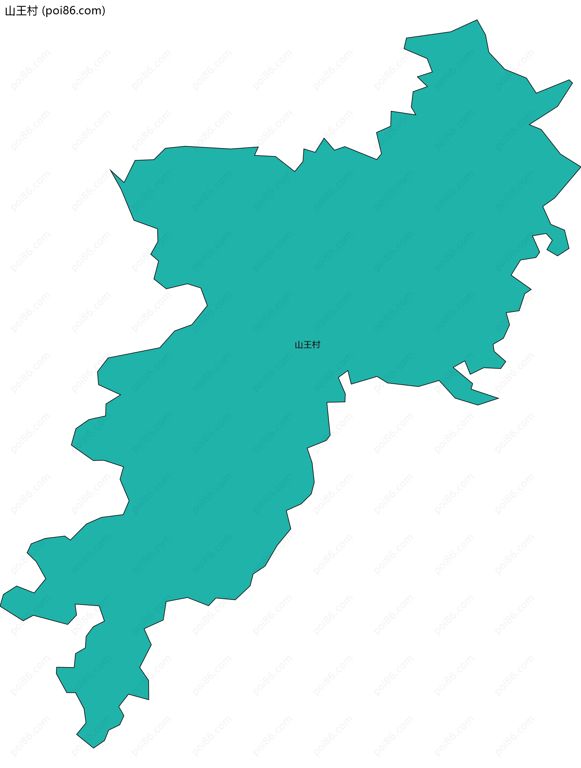 山王村边界地图