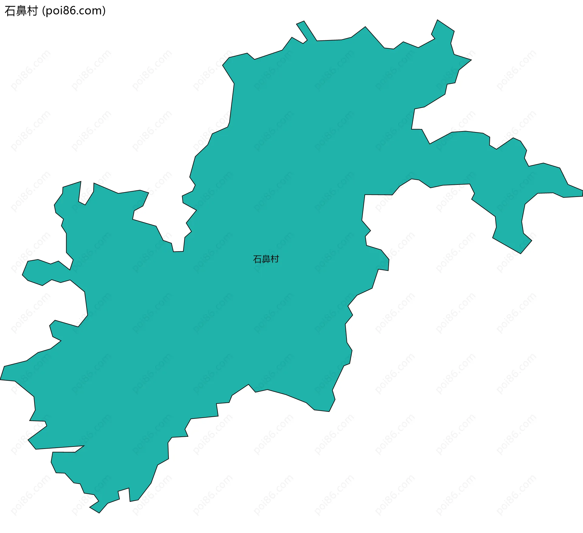 石鼻村边界地图