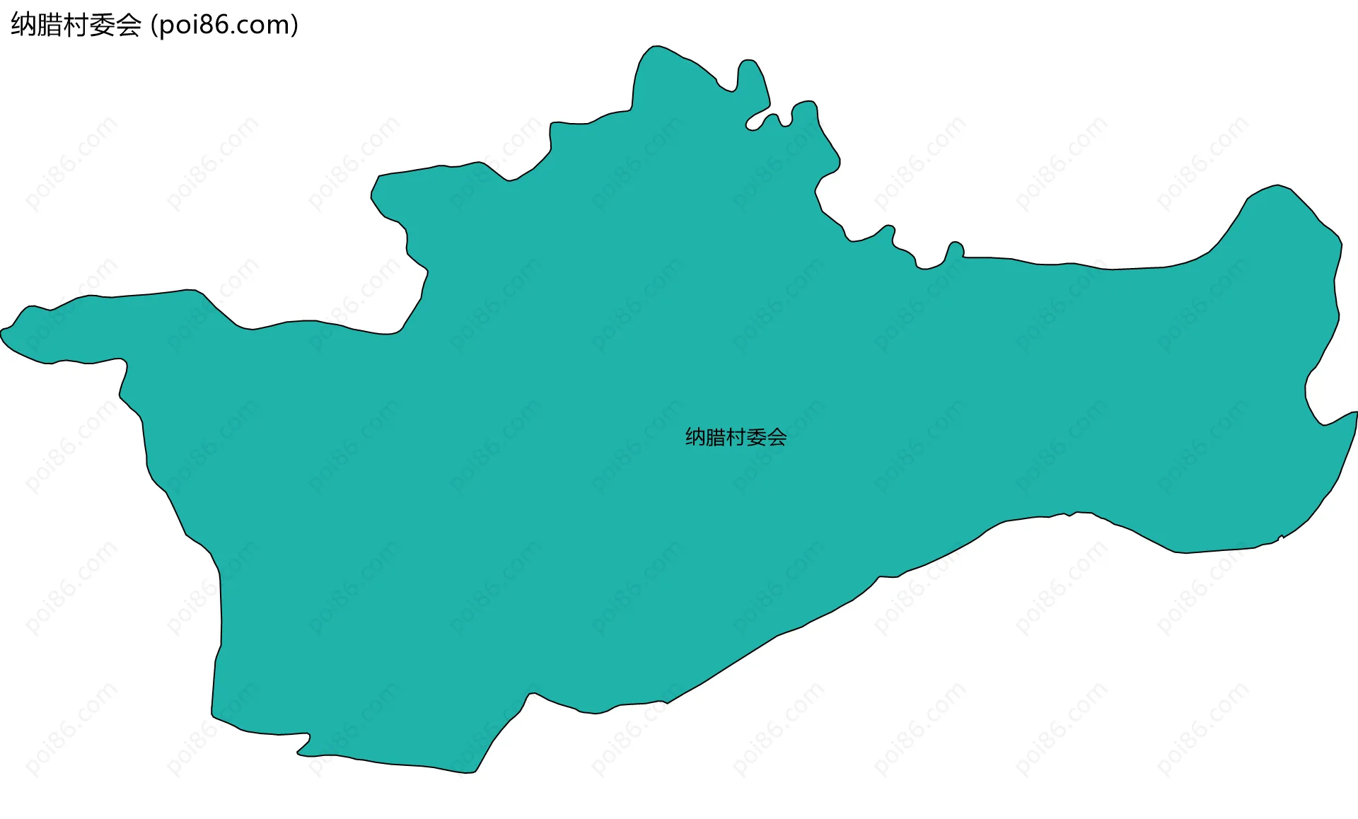 纳腊村委会边界地图