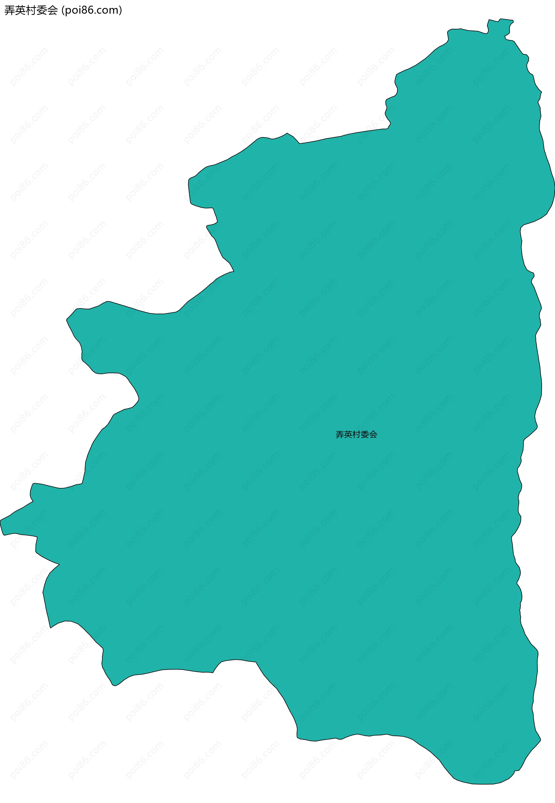 弄英村委会边界地图