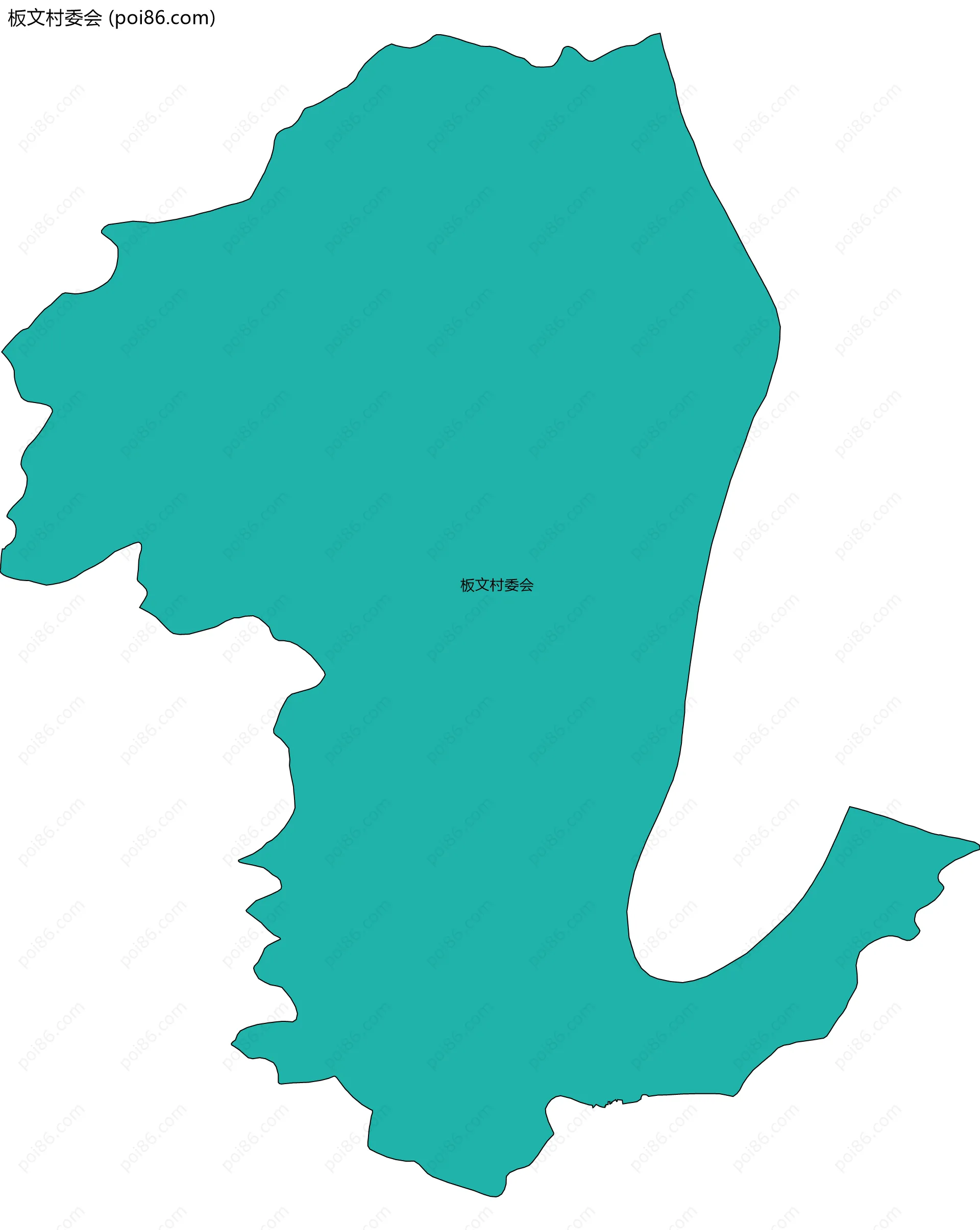 板文村委会边界地图