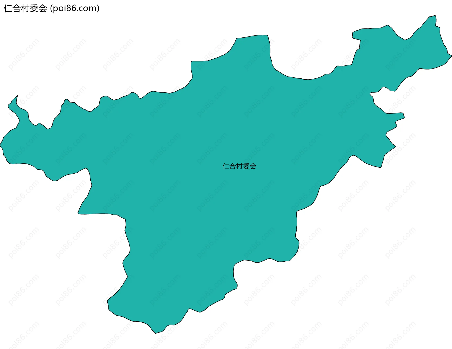 仁合村委会边界地图