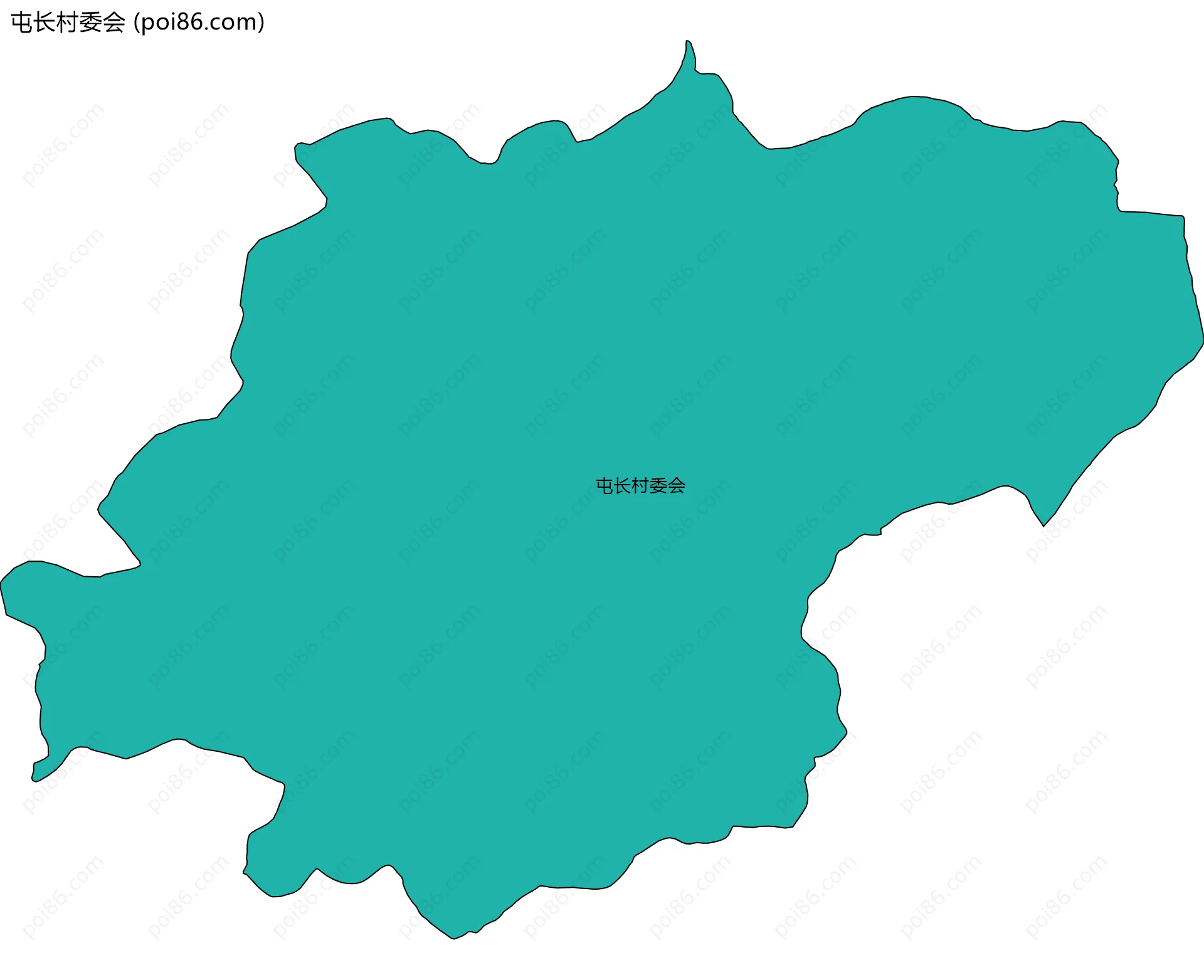 屯长村委会边界地图