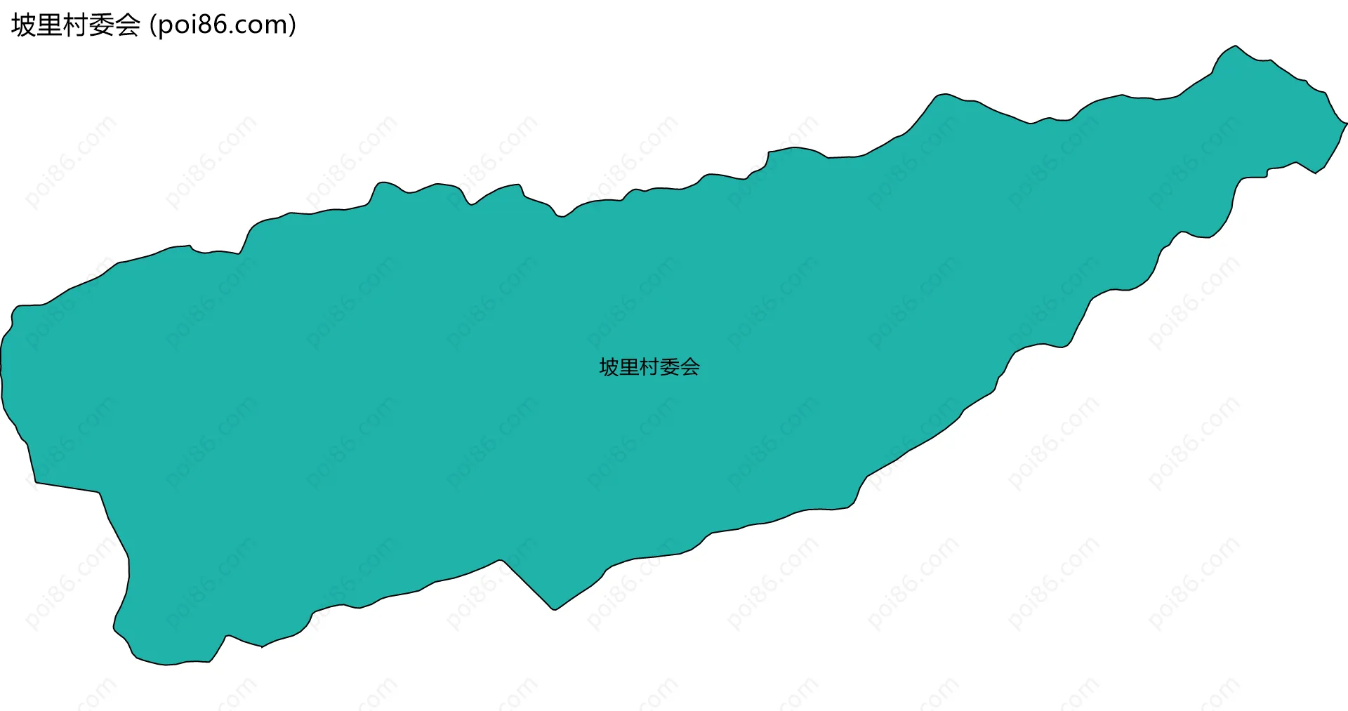 坡里村委会边界地图