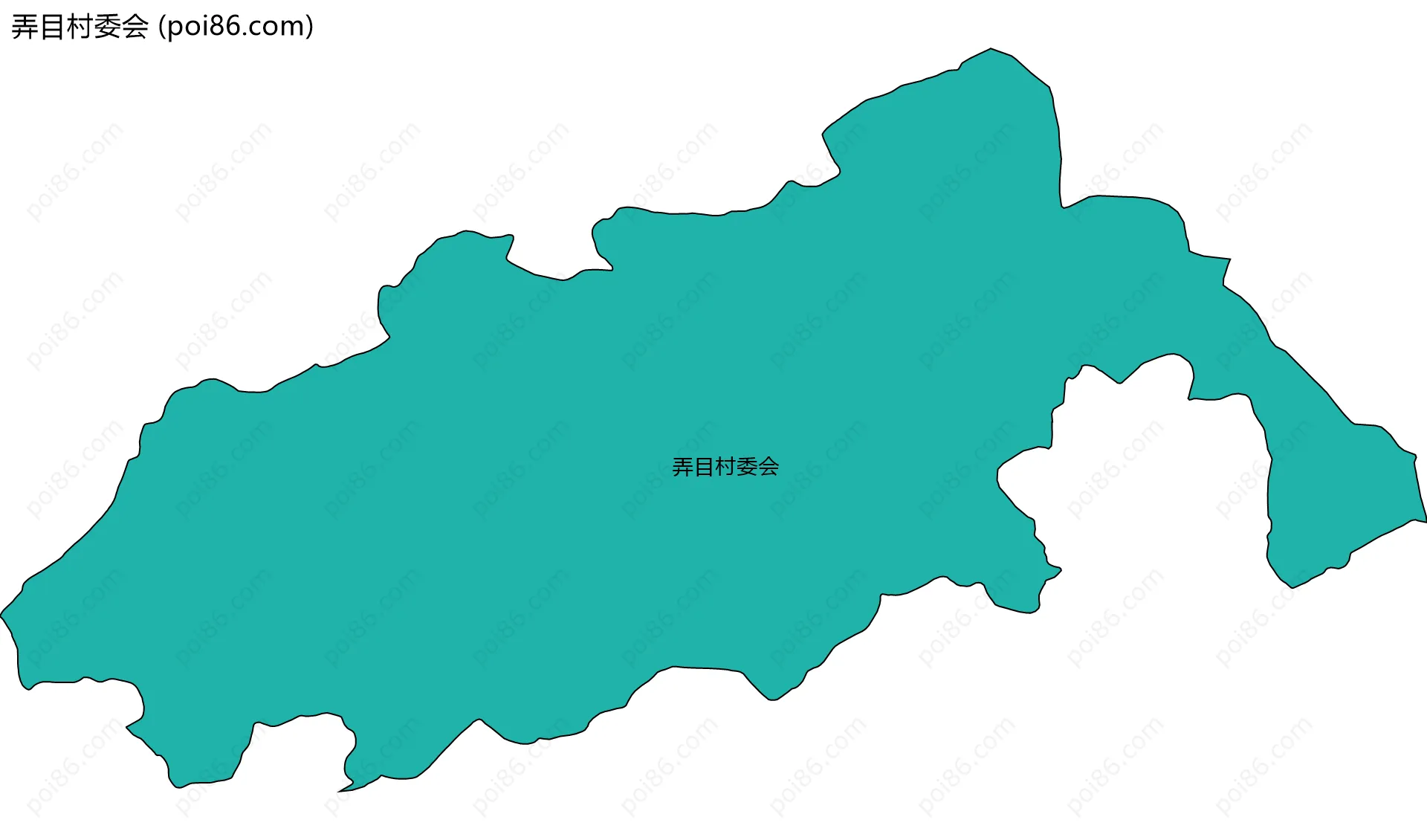 弄目村委会边界地图