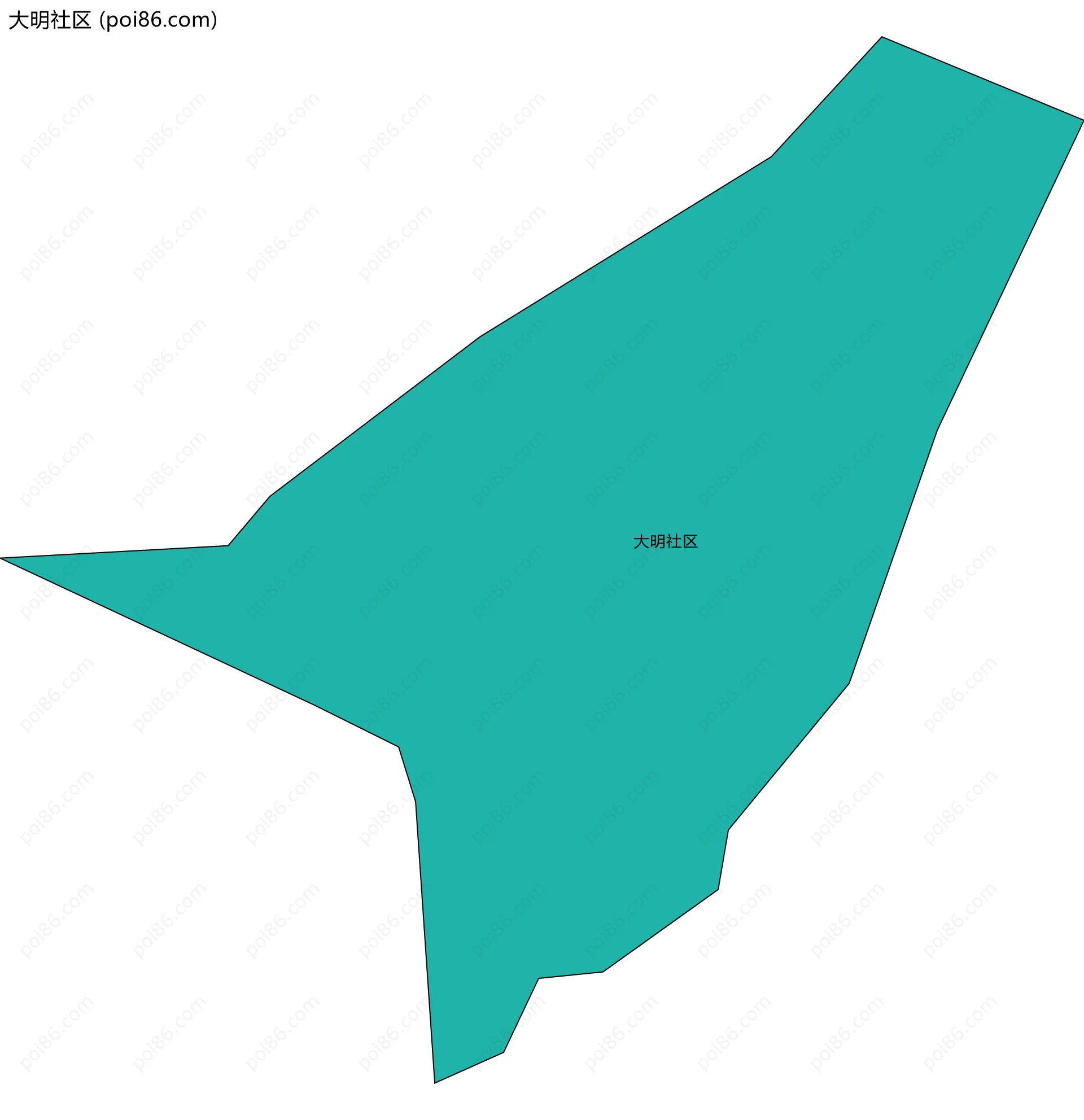 大明社区边界地图