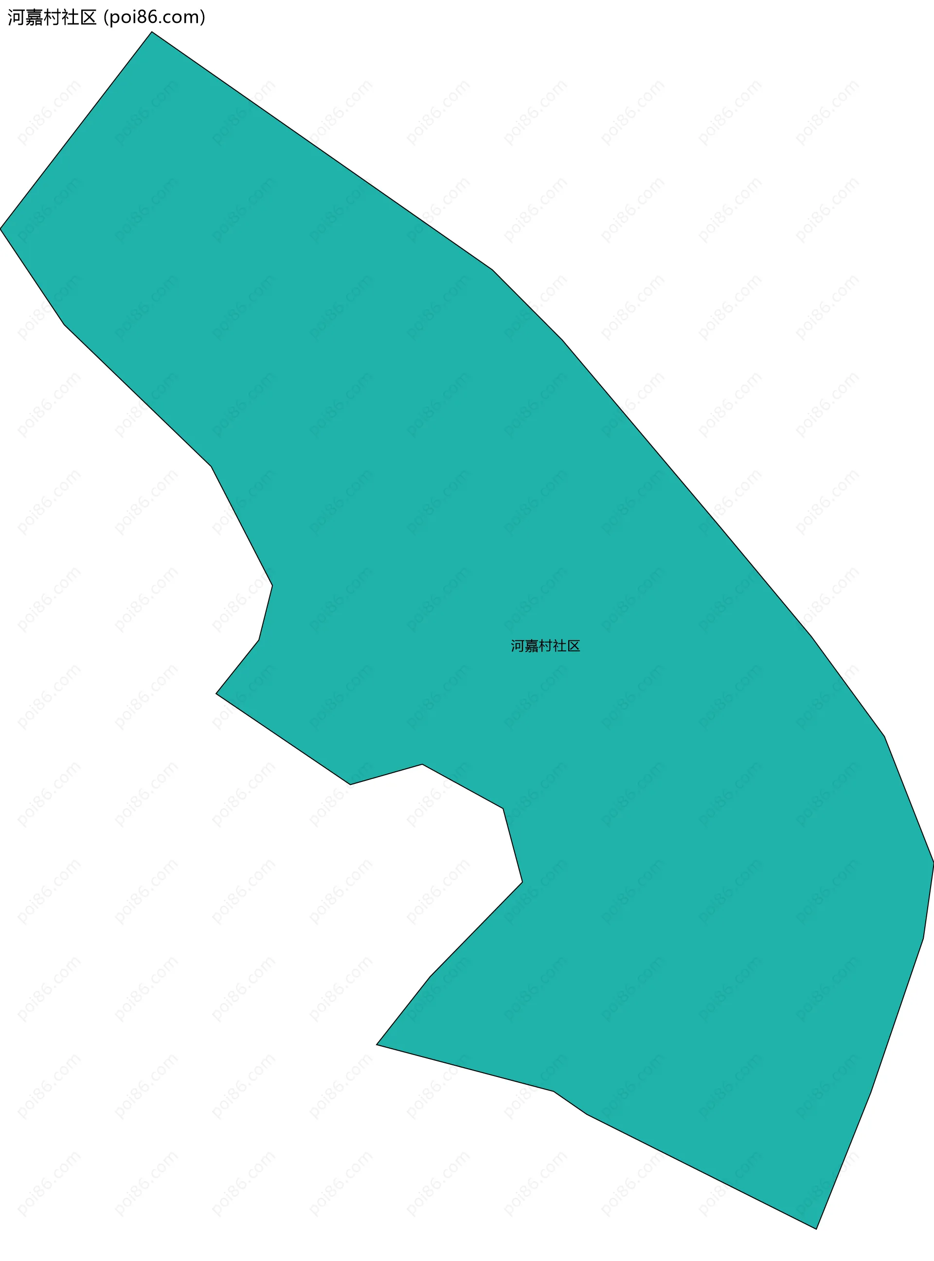 河嘉村社区边界地图