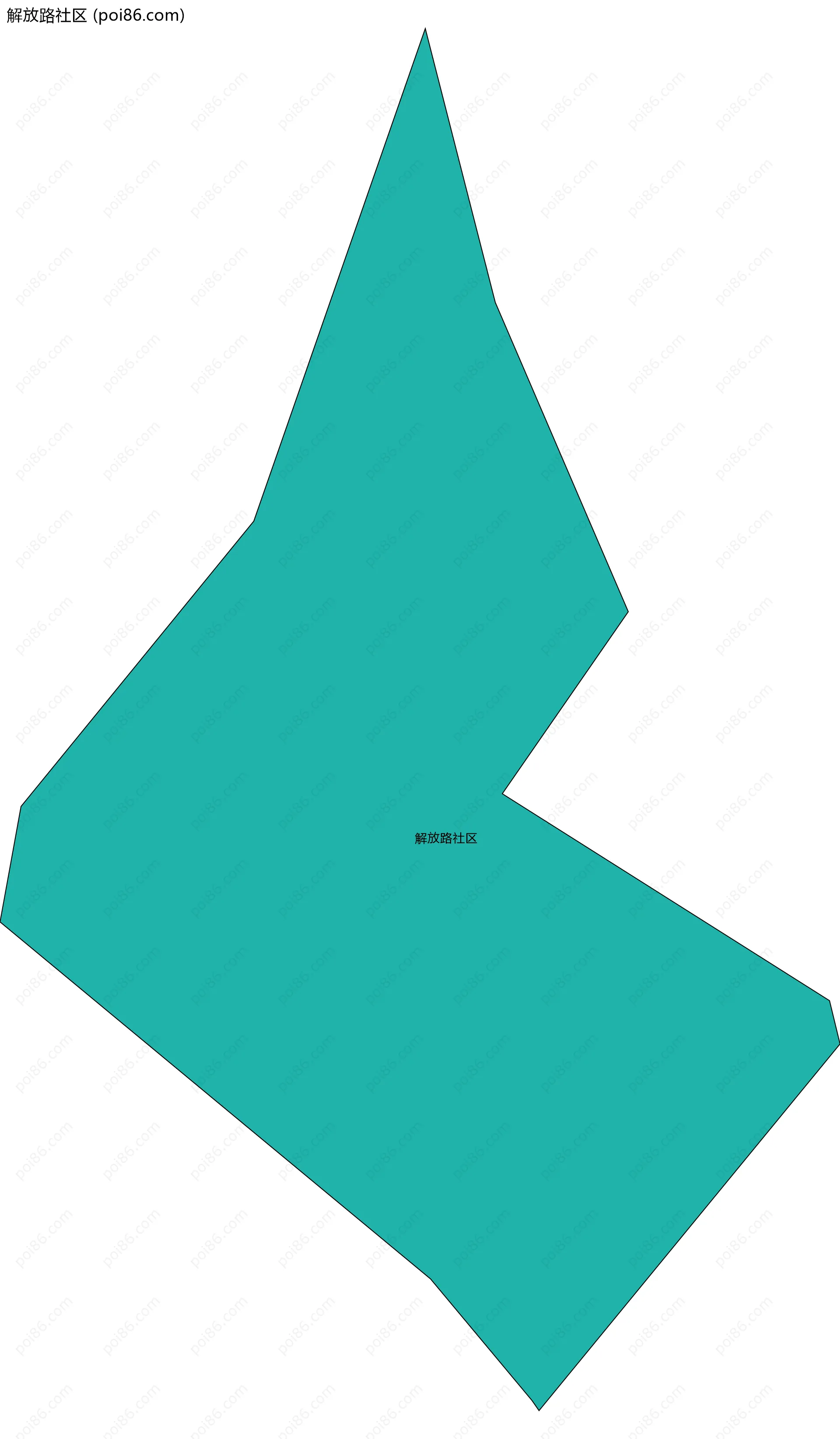 解放路社区边界地图