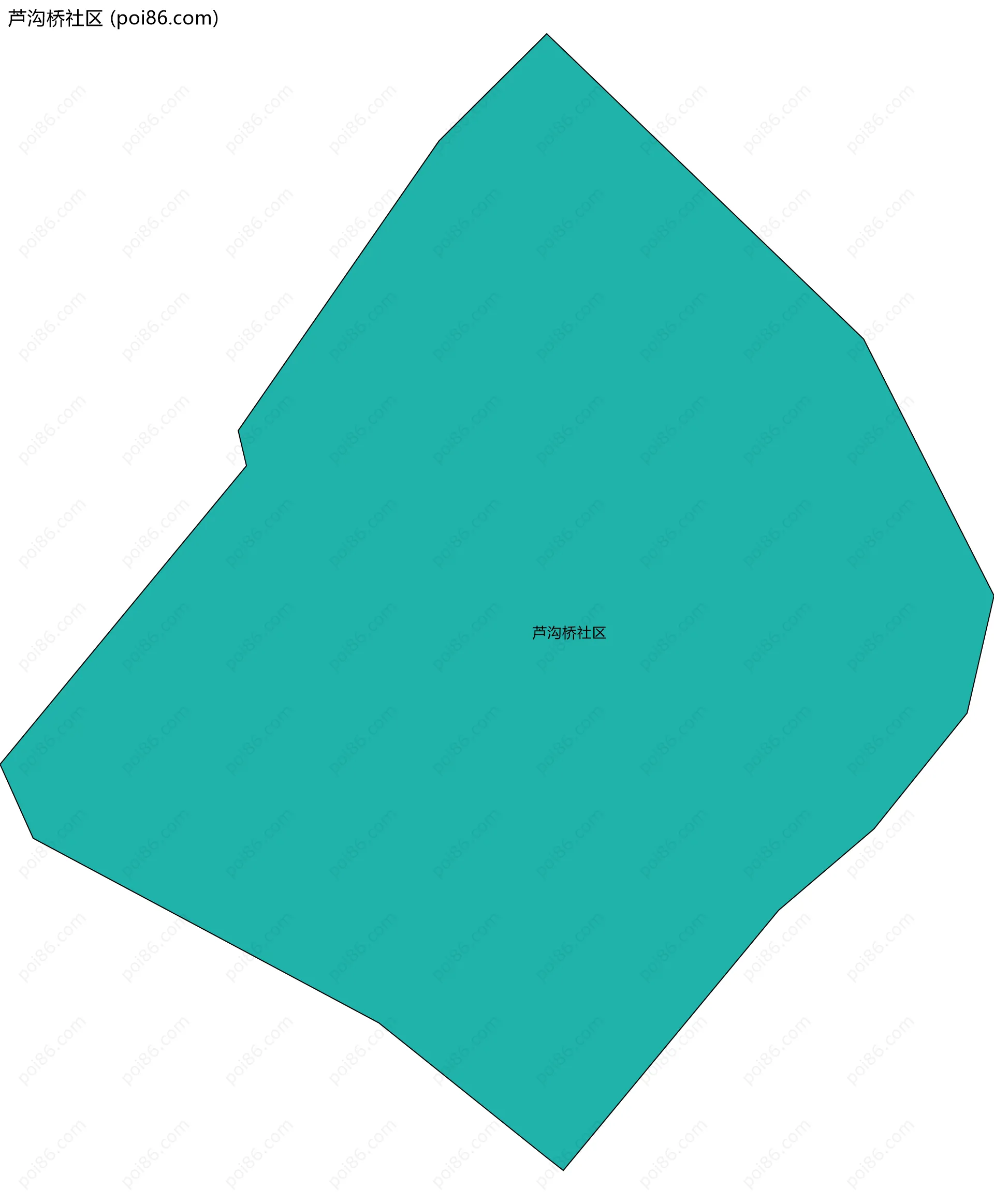 芦沟桥社区边界地图