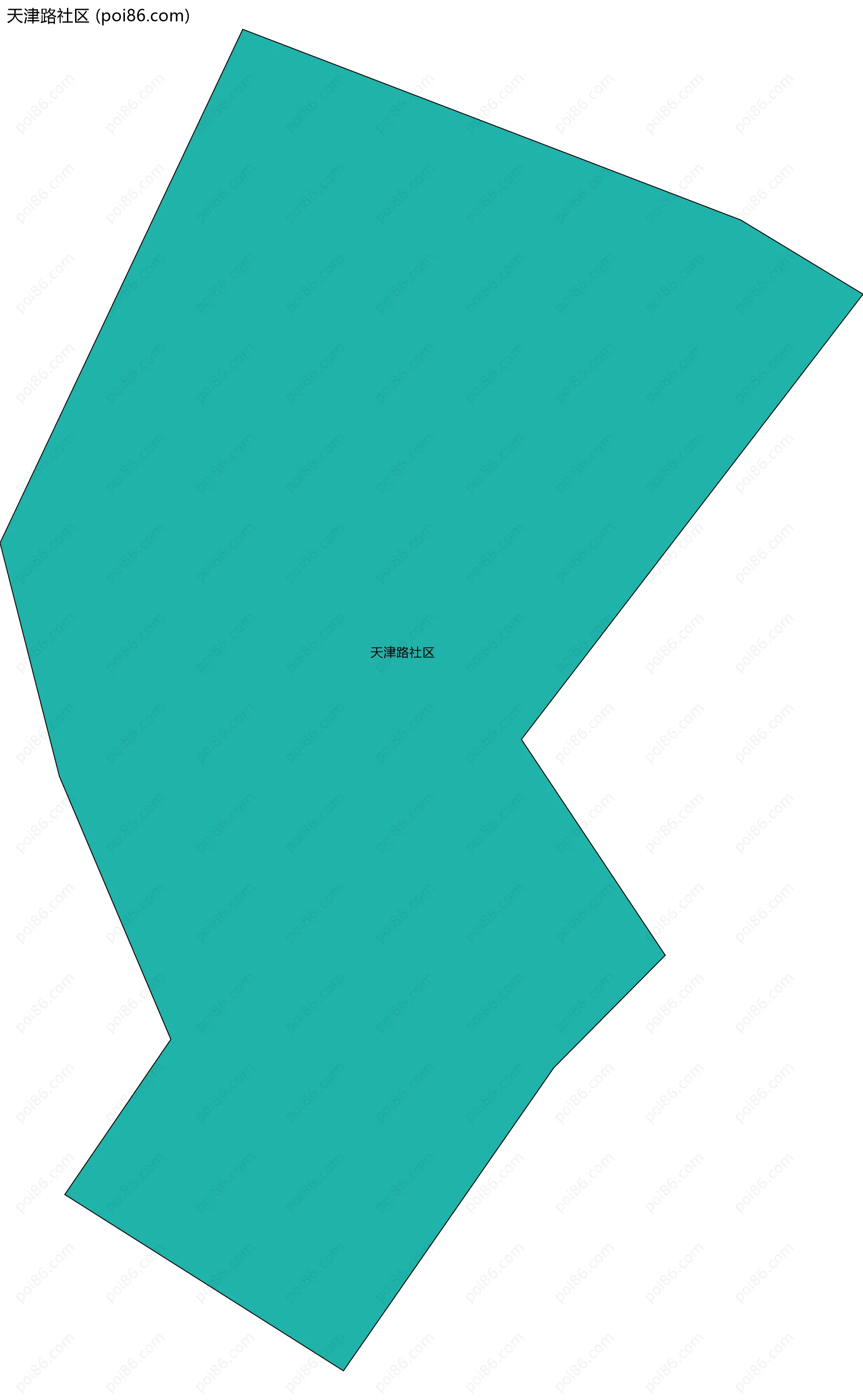 天津路社区边界地图