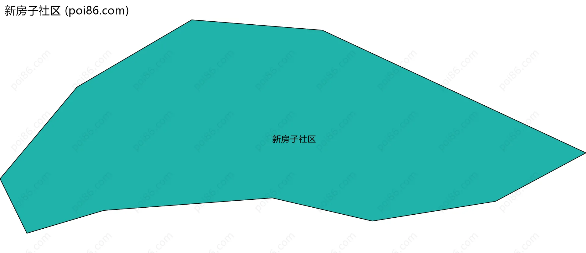 新房子社区边界地图