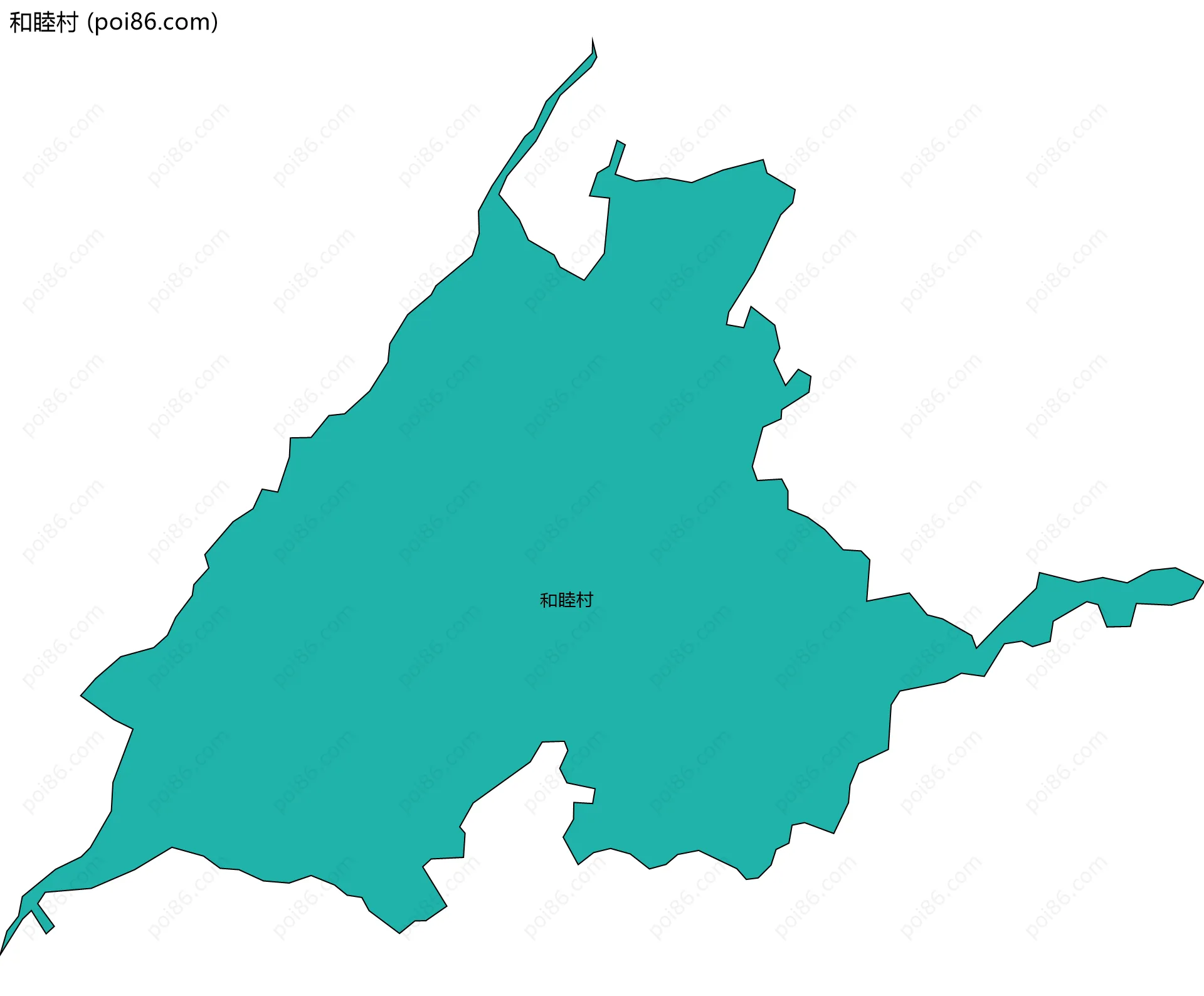 和睦村边界地图