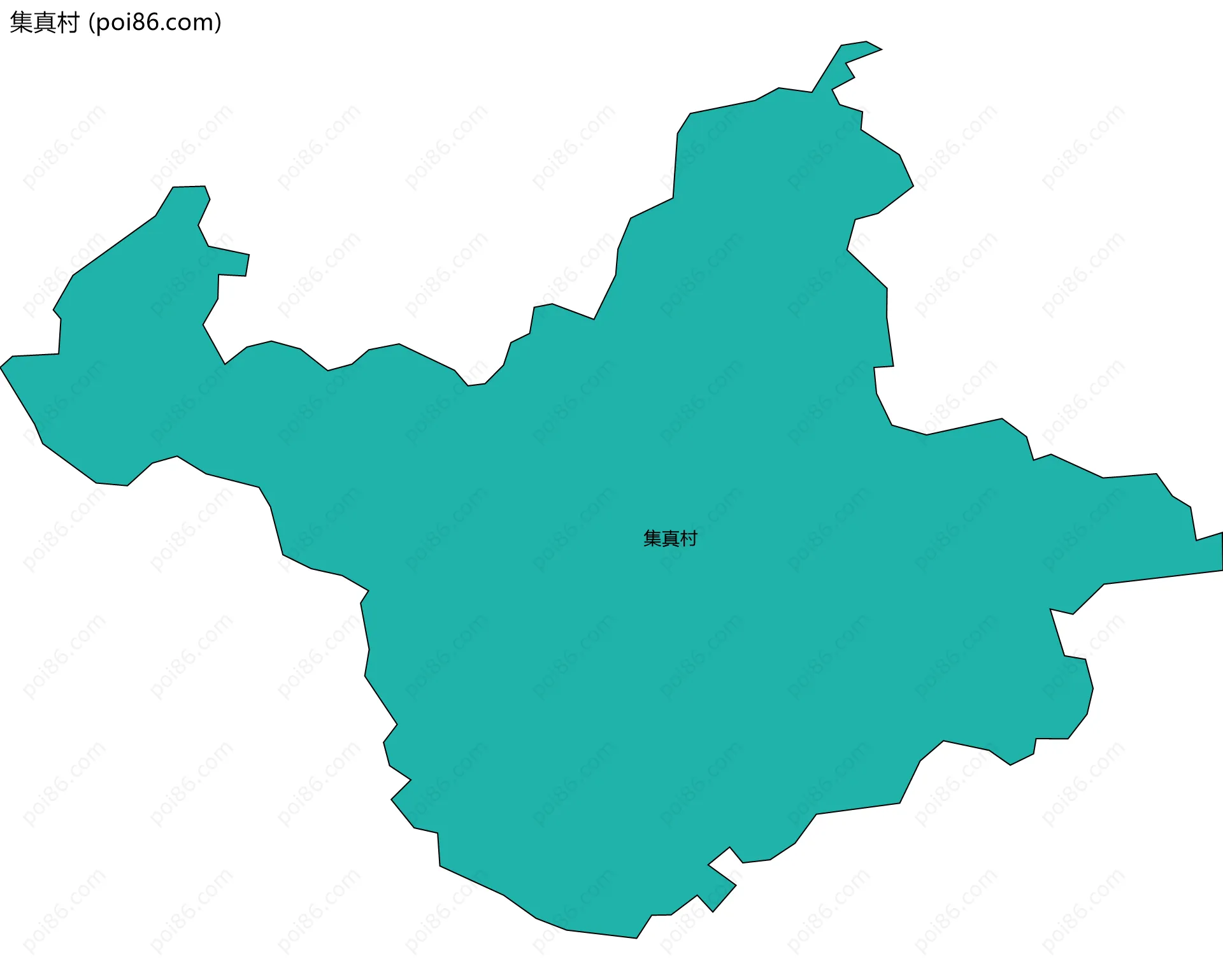 集真村边界地图