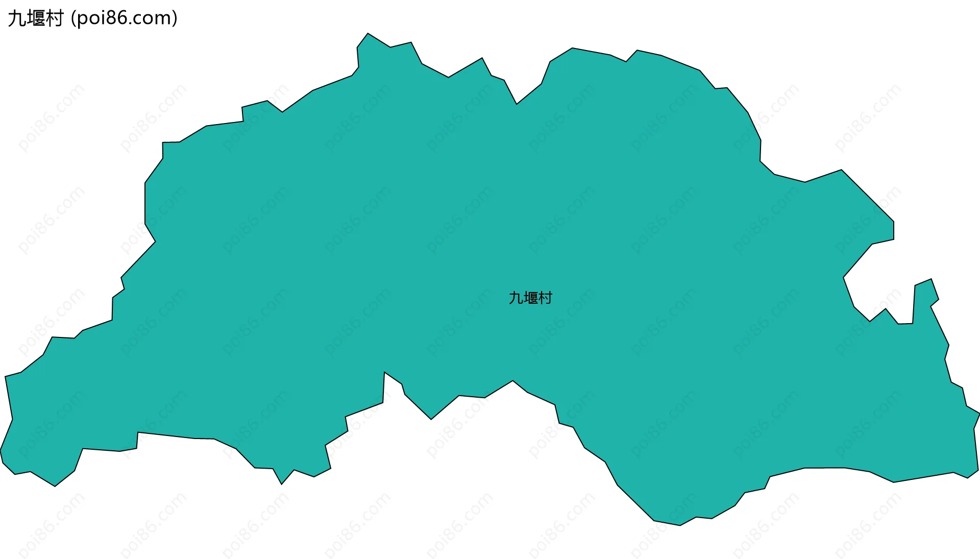 九堰村边界地图