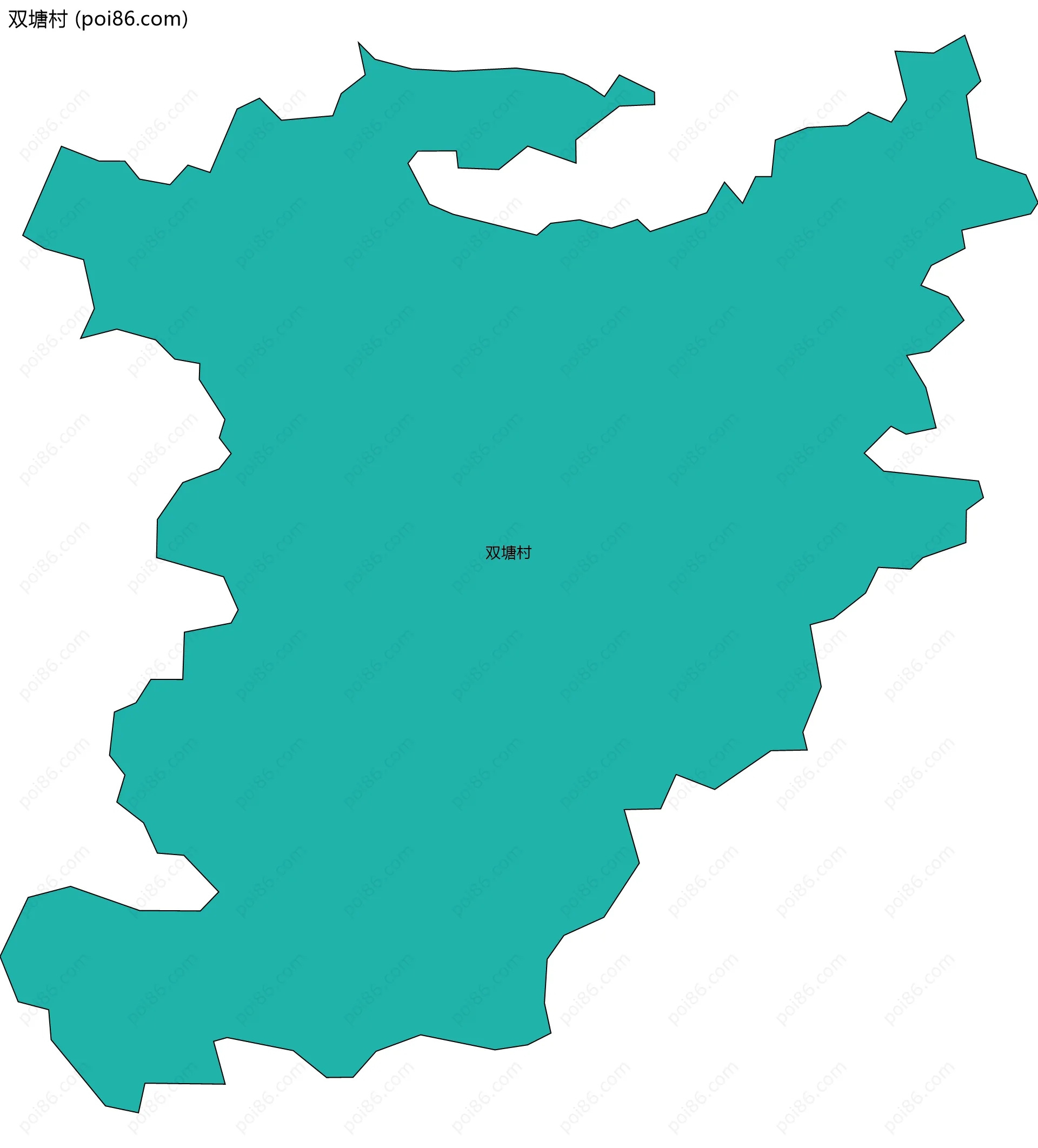 双塘村边界地图