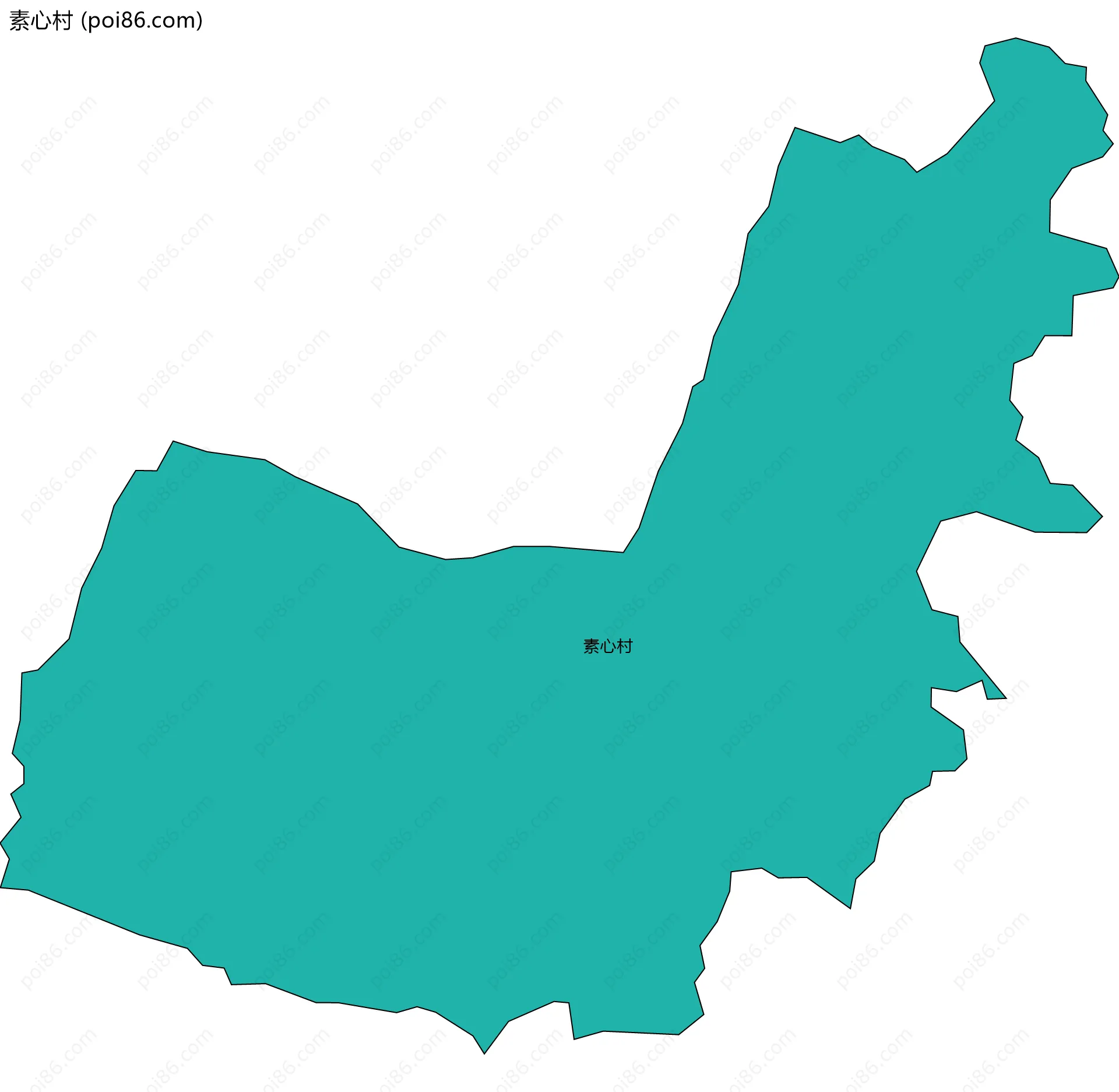 素心村边界地图