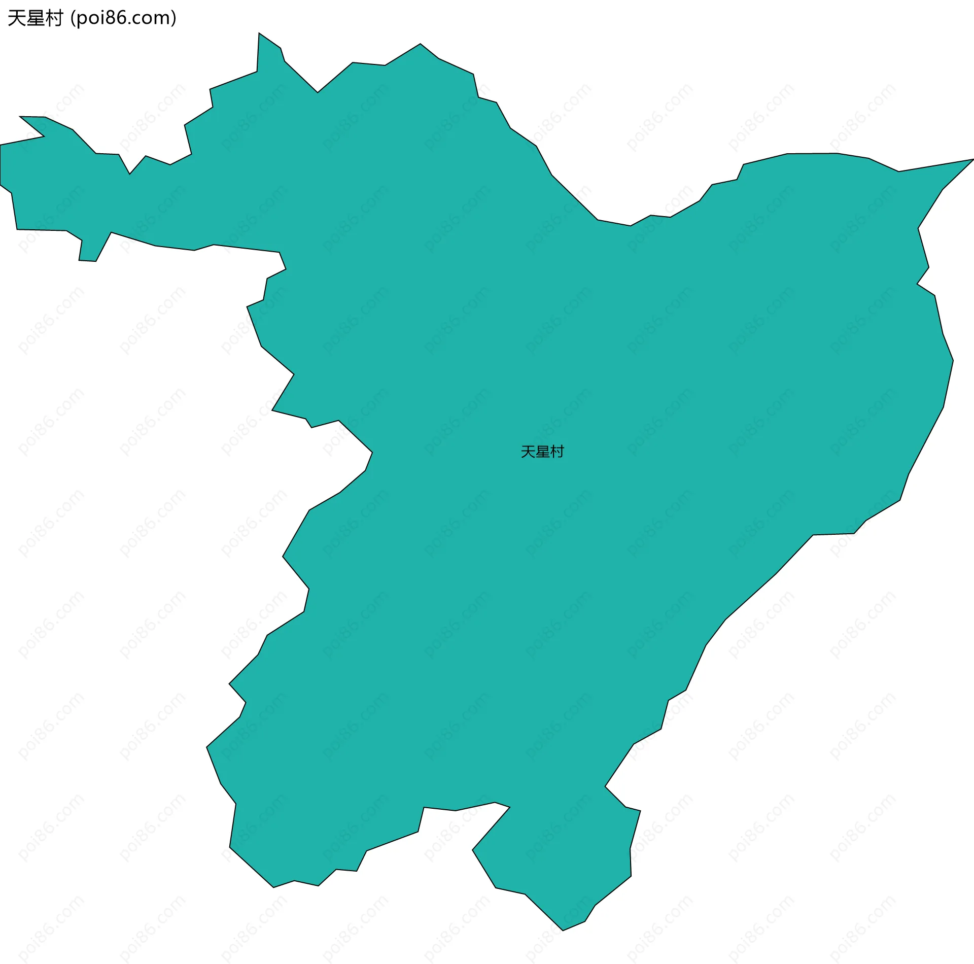 天星村边界地图