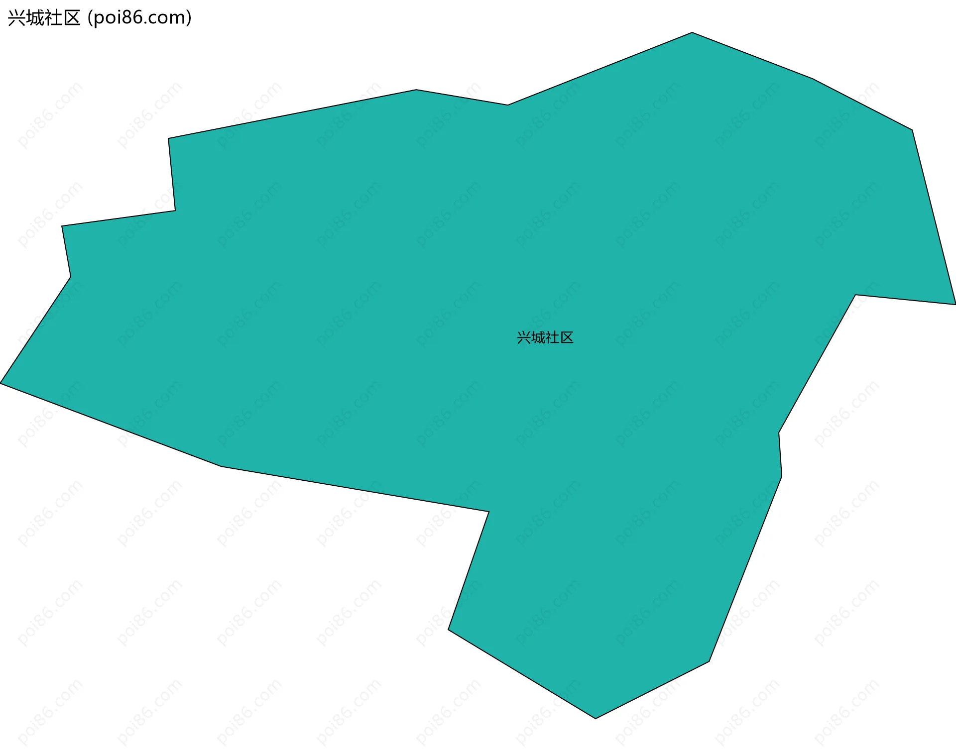 兴城社区边界地图