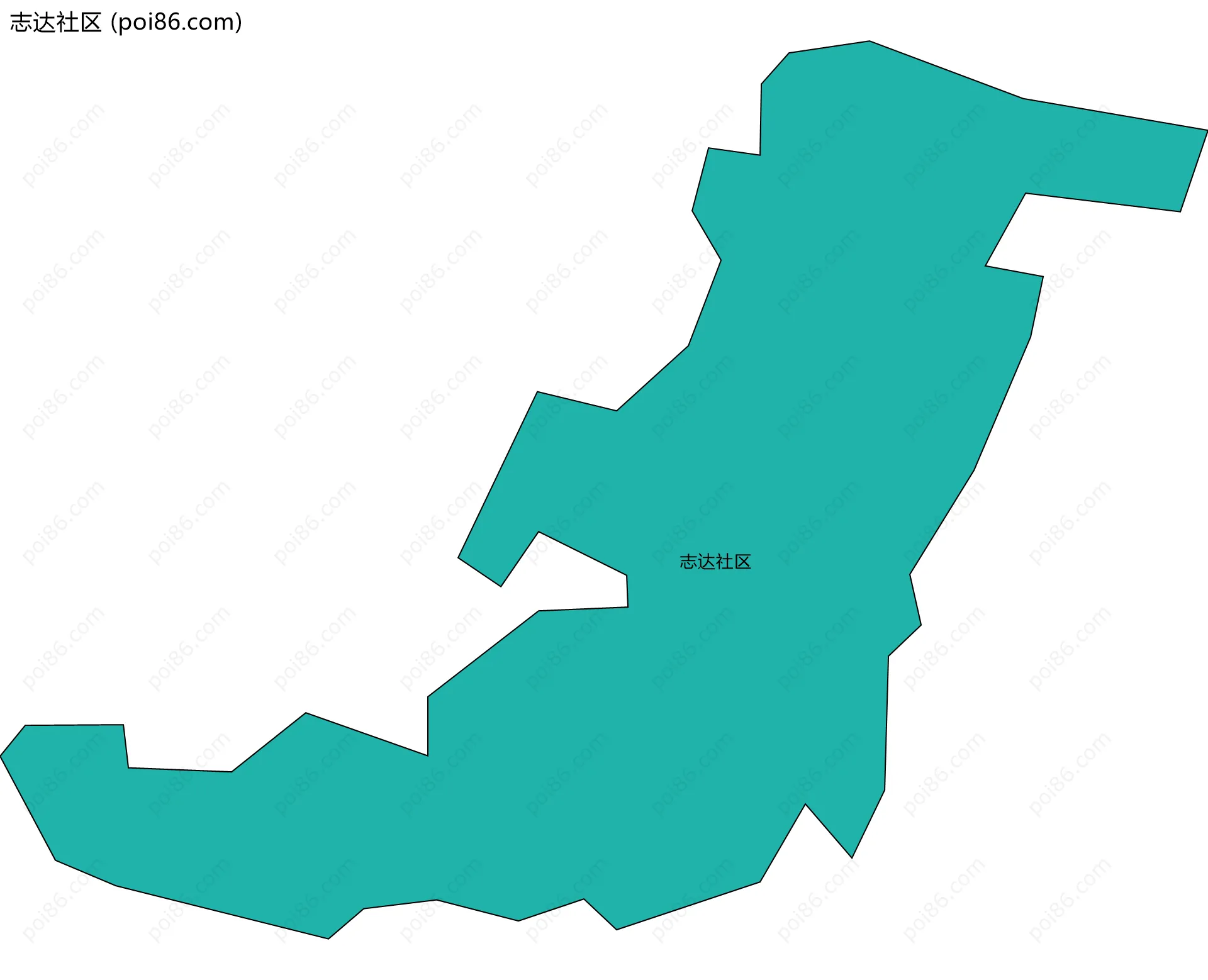 志达社区边界地图