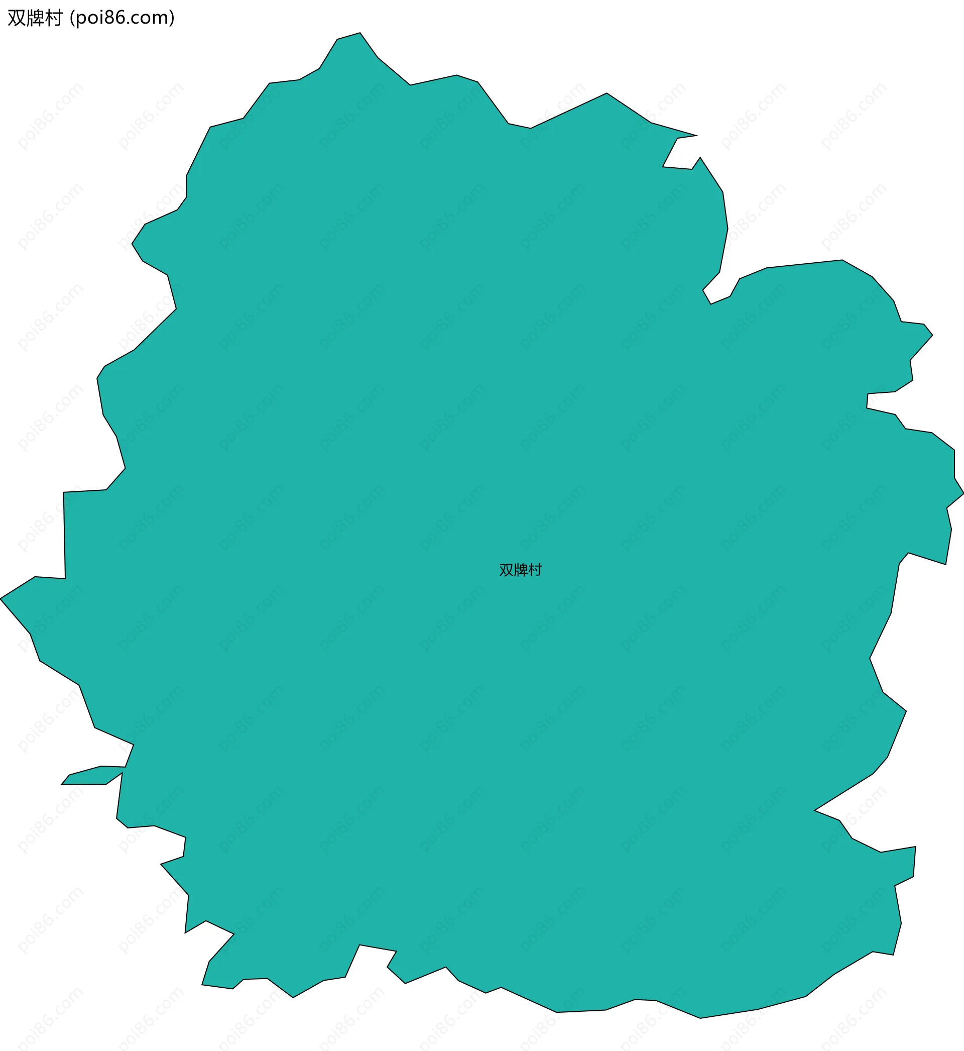 双牌村边界地图