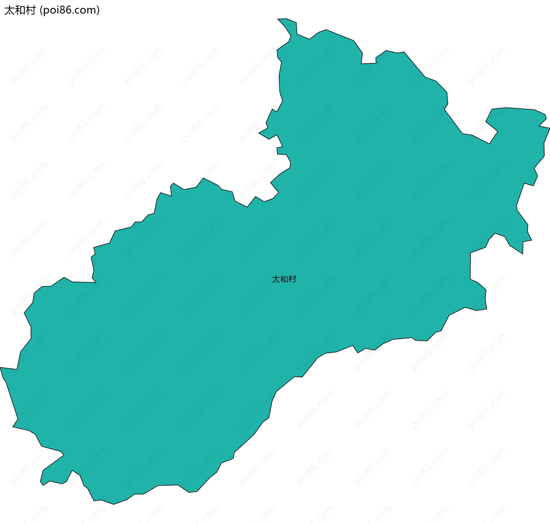 太和村边界地图