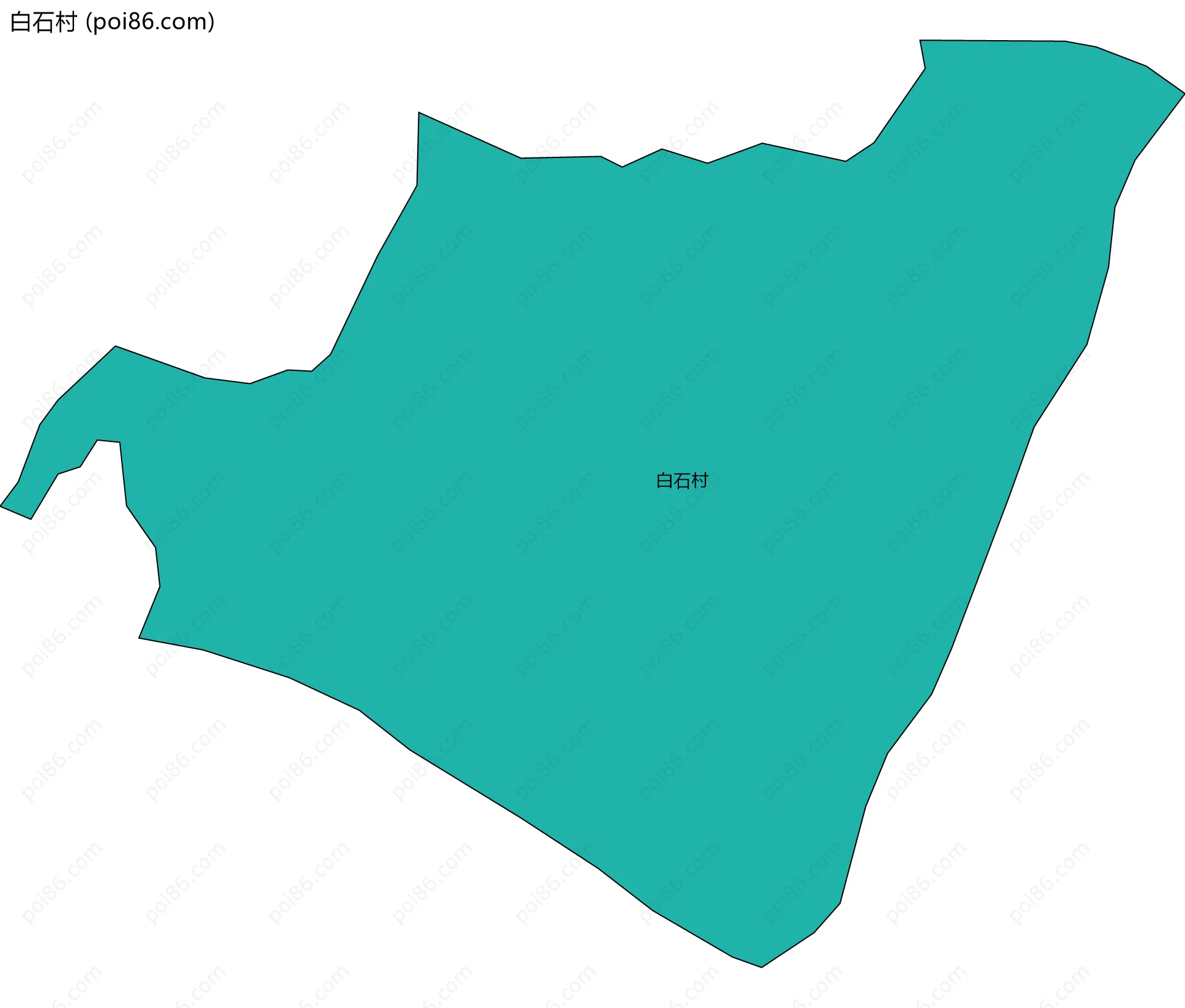 白石村边界地图
