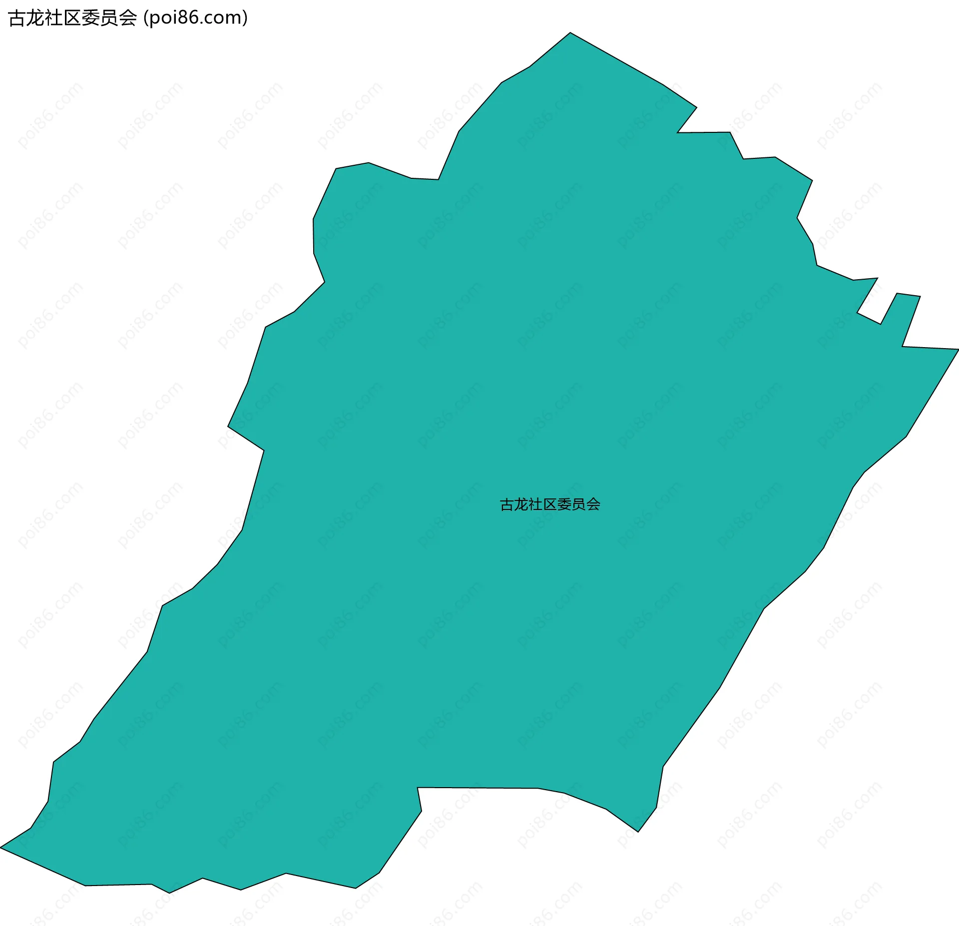 古龙社区委员会边界地图